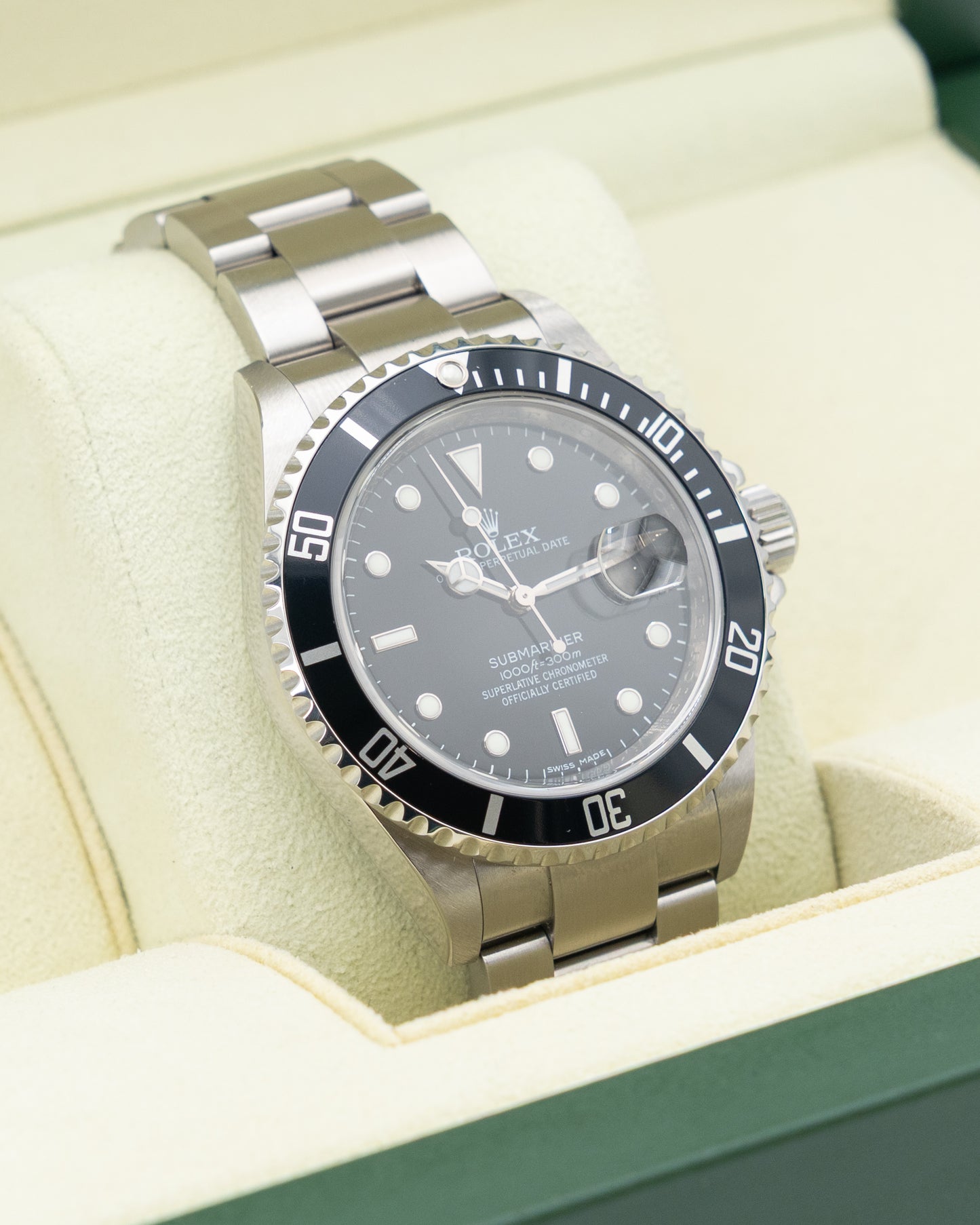 Rolex Submariner Date 40mm 16610T Aluminum Bezel No-Holes M-Serial