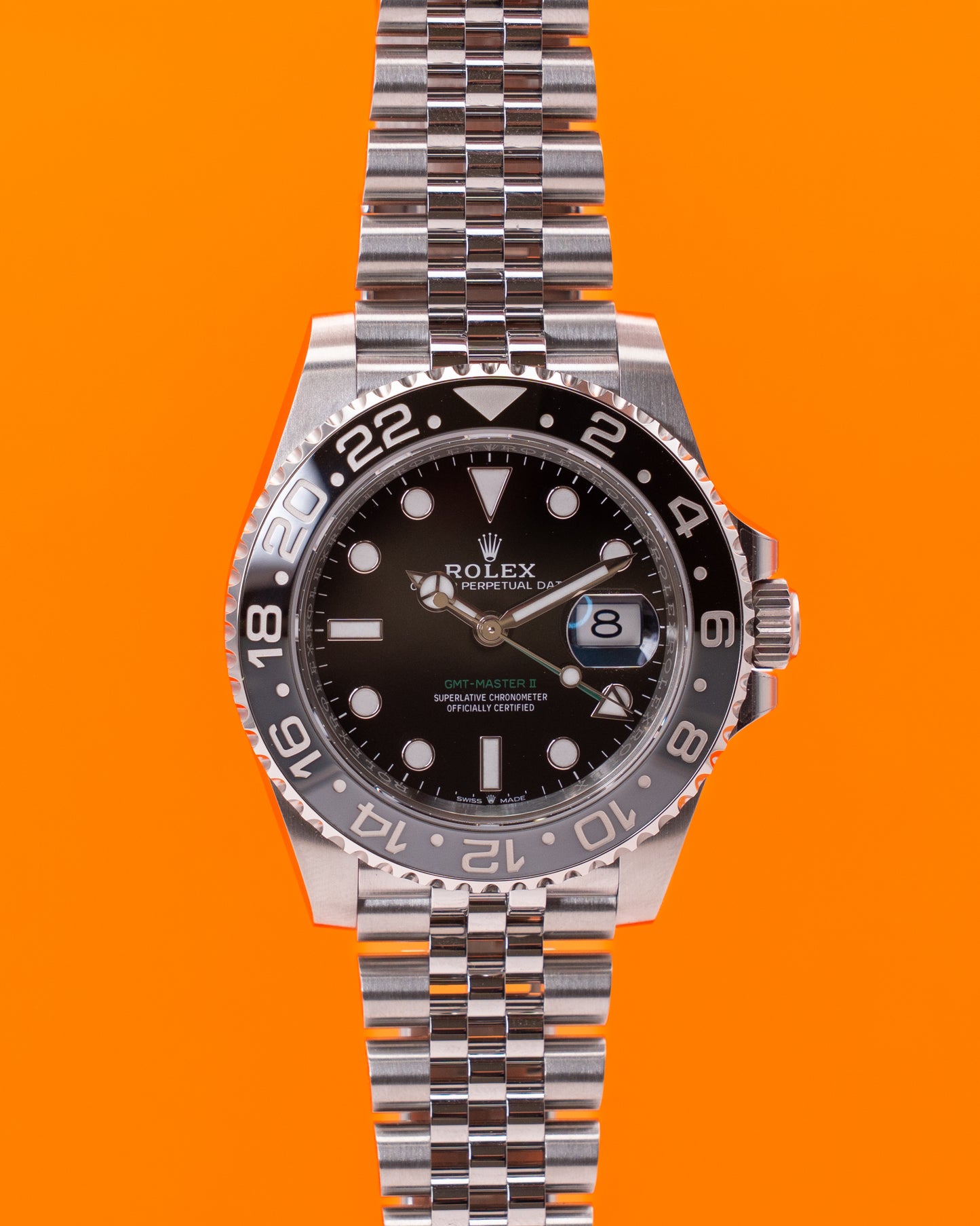 UNWORN Rolex GMT Master II 40mm 126710GRNR Bruce Wayne Jubilee 2025