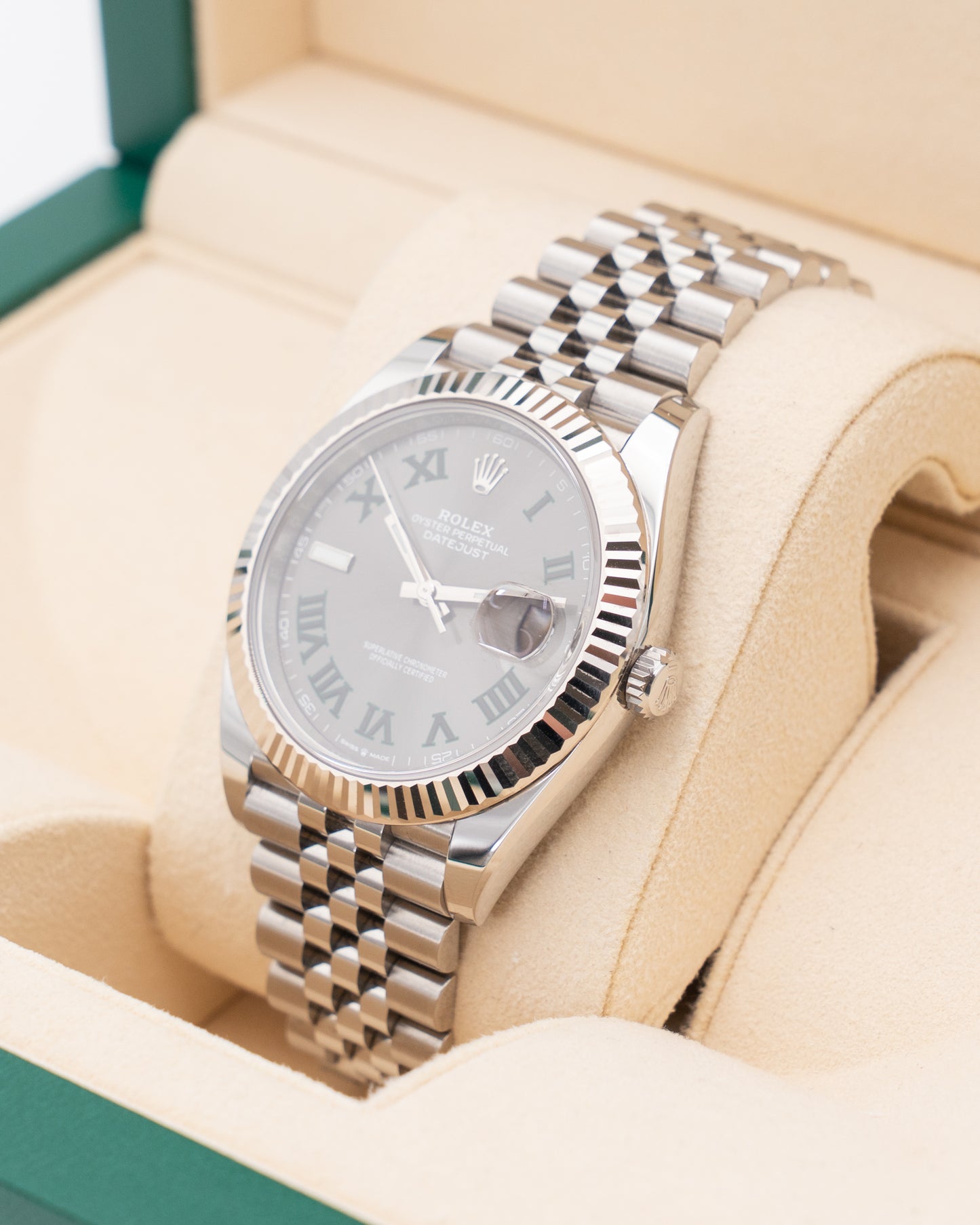Rolex Datejust 41mm 126334 Wimbledon Fluted Jubilee 2020