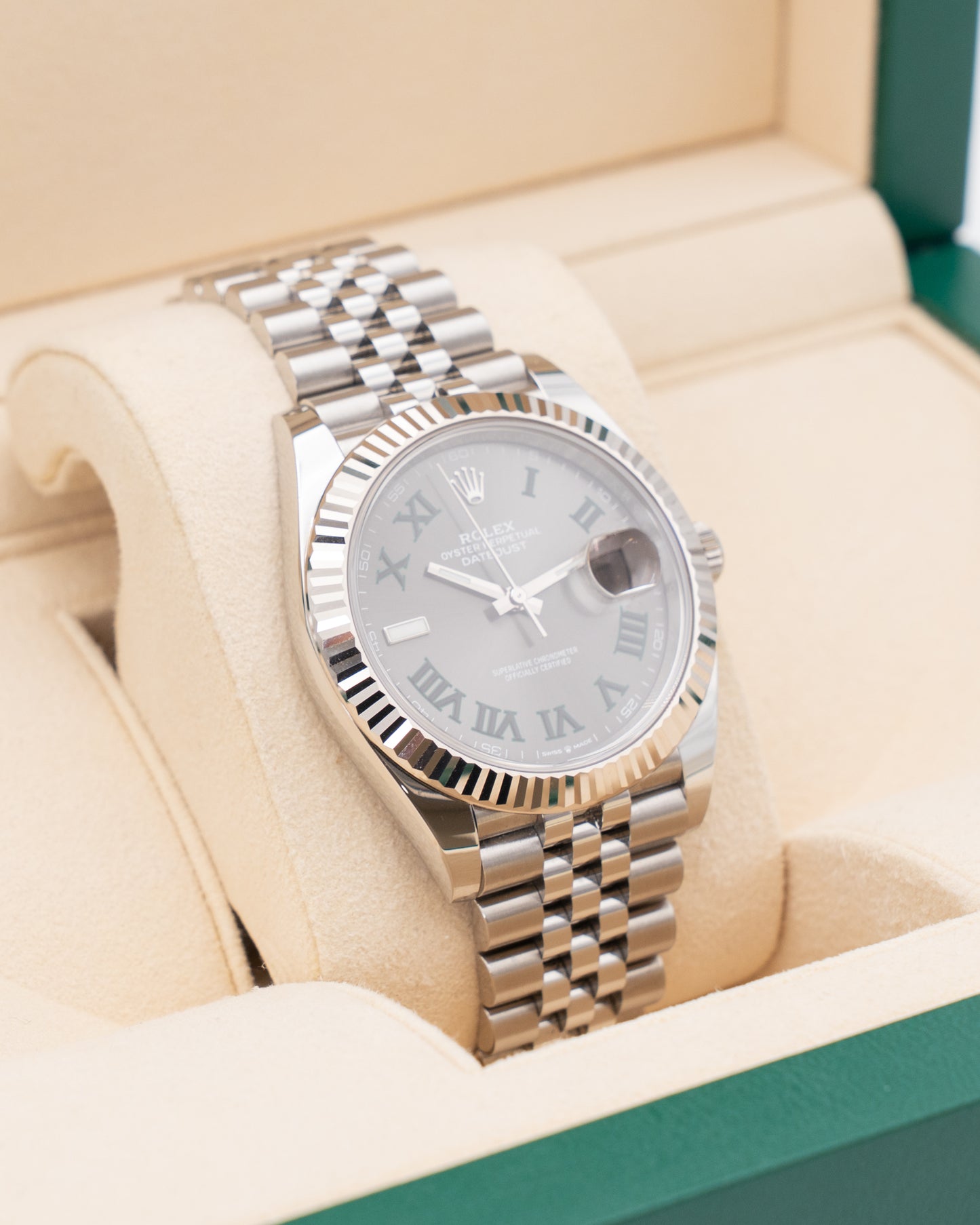 Rolex Datejust 41mm 126334 Wimbledon Fluted Jubilee 2020