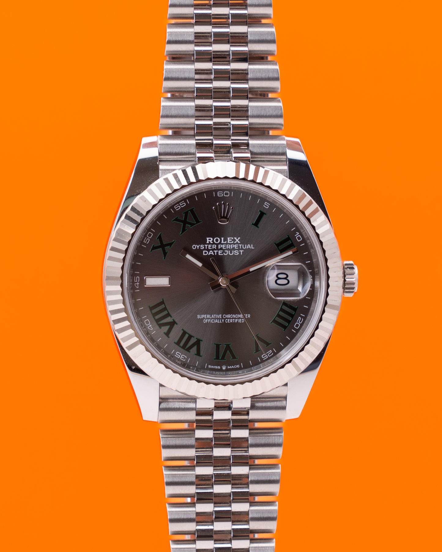 Rolex Datejust 41mm 126334 Wimbledon Fluted Jubilee 2020