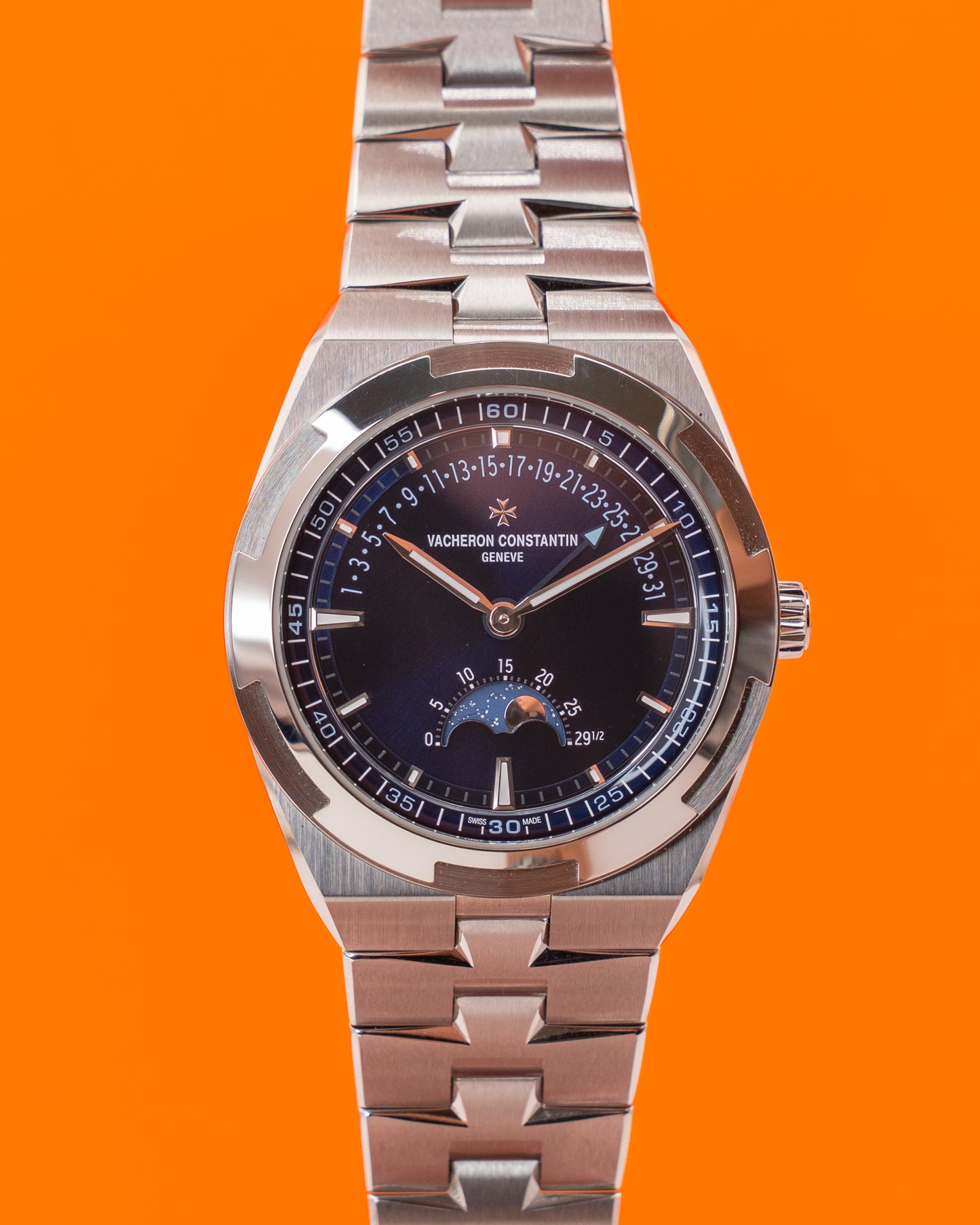 Vacheron Constantin Overseas Moonphase Retrograde 41mm 4000V/210A-B911 Blue Dial 2024