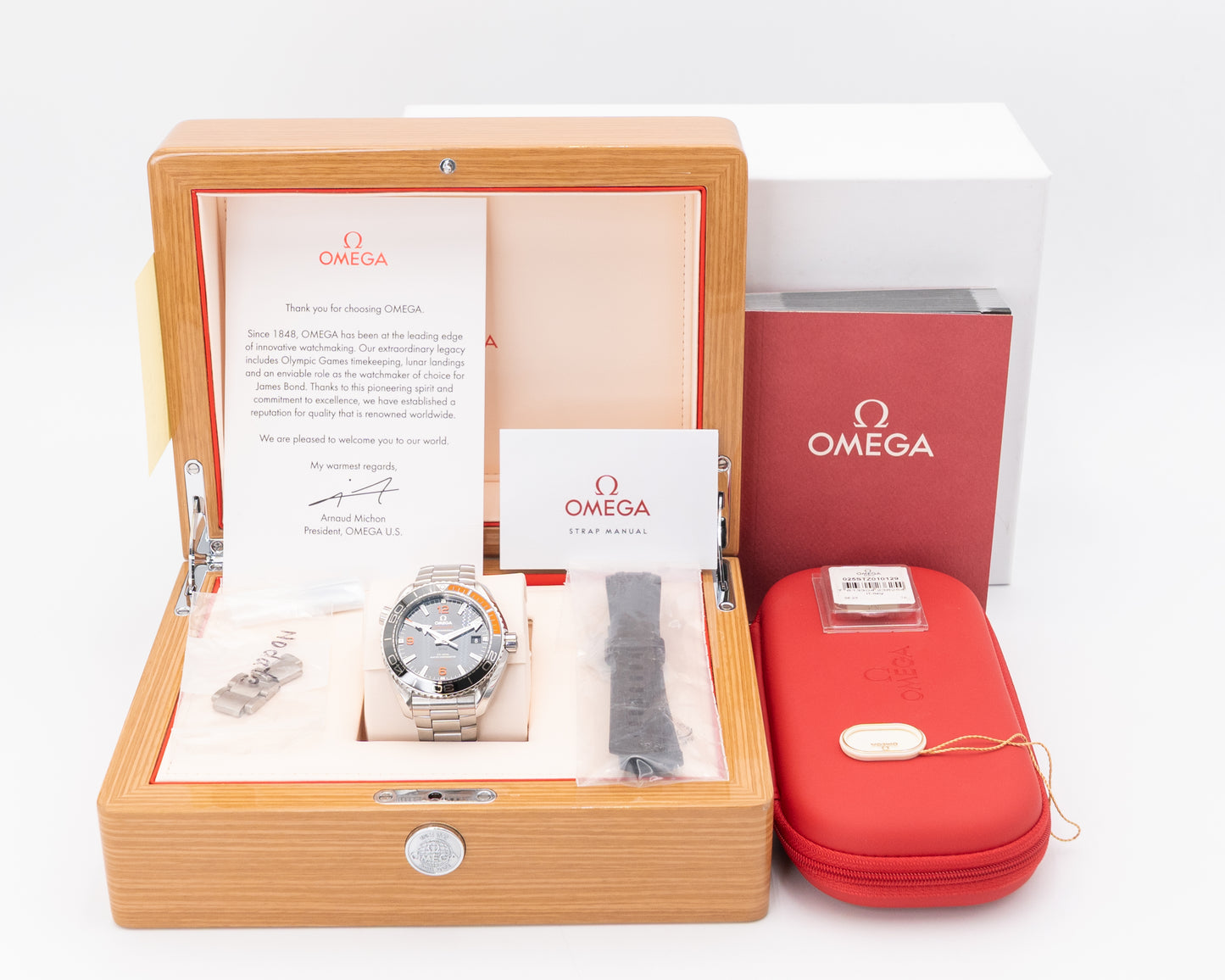 Omega Seamaster Planet Ocean 43.5mm 215.30.44.21.01.002 Black and Orange 2024