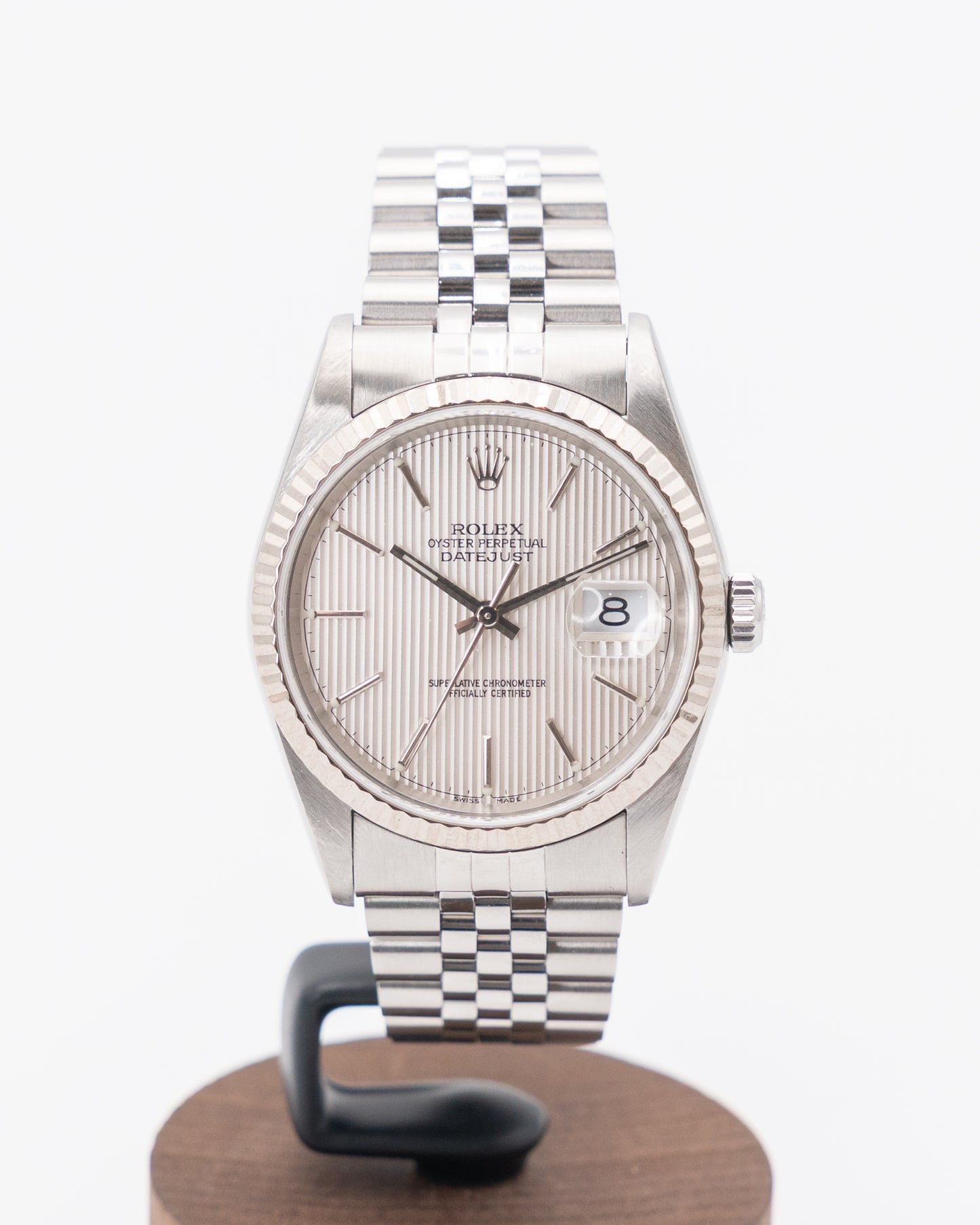 Rolex Datejust 36mm 16234 White Tapestry Dial