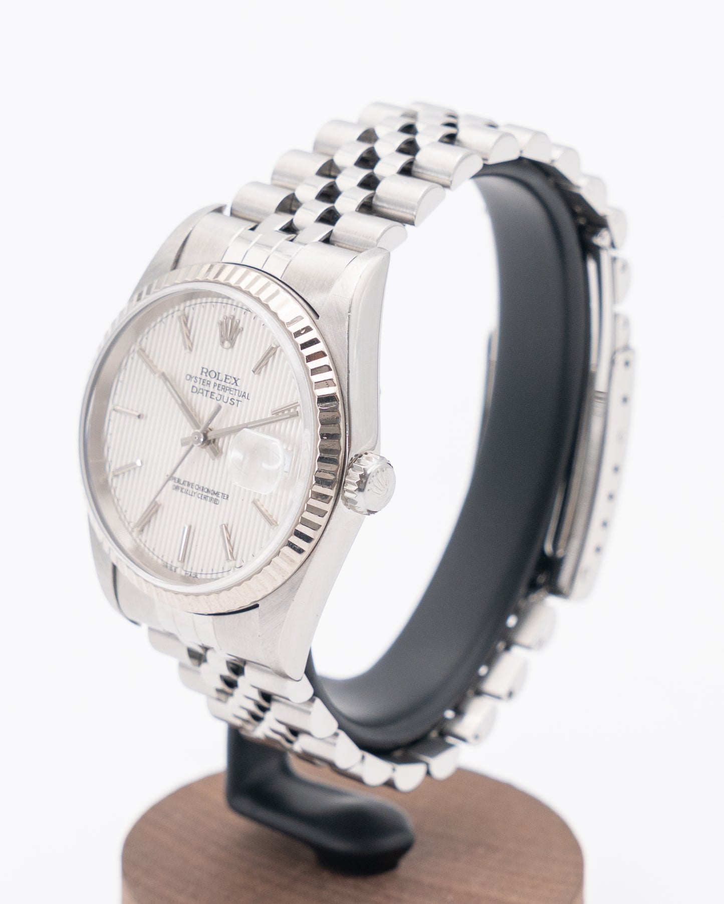 Rolex Datejust 36mm 16234 White Tapestry Dial