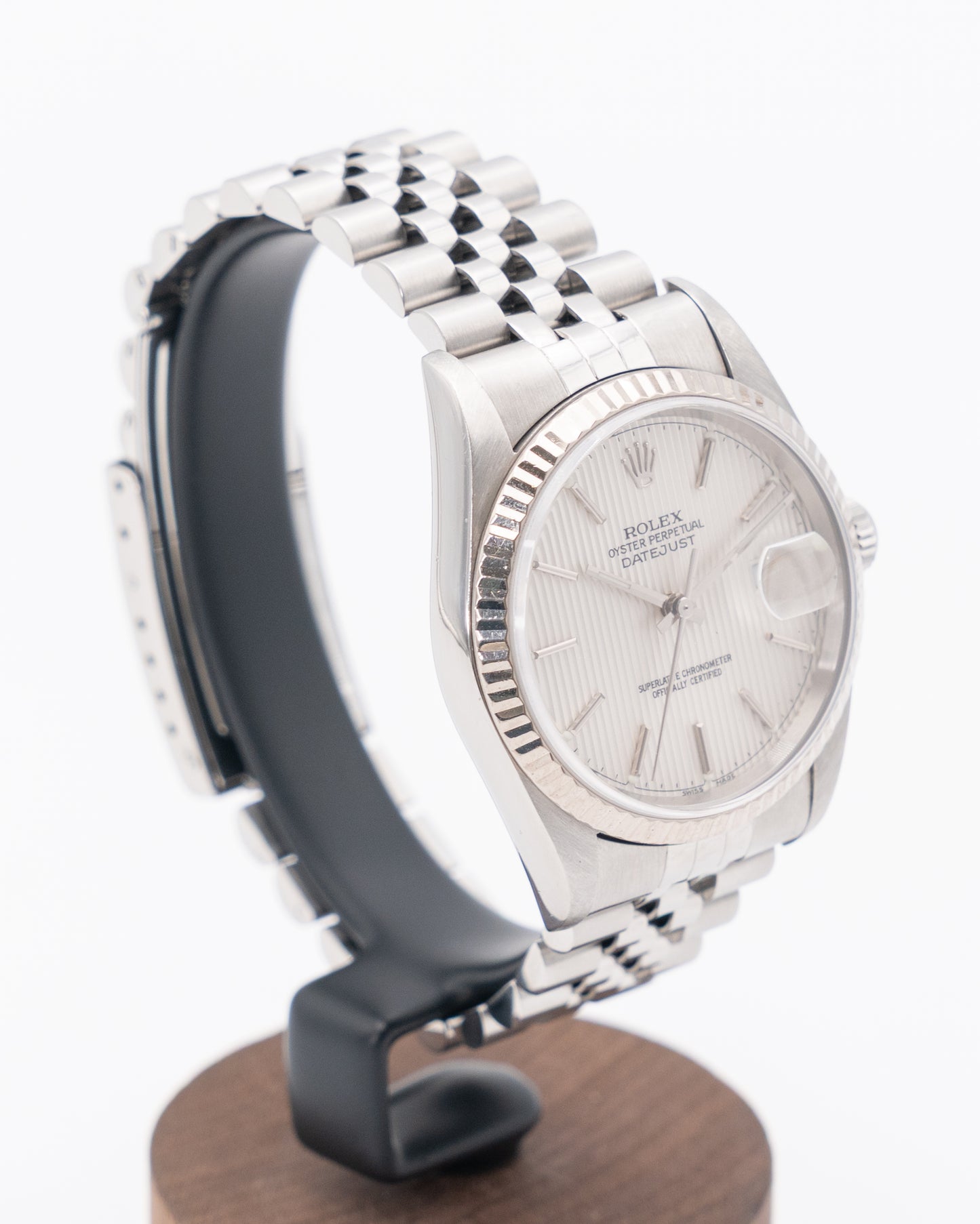 Rolex Datejust 36mm 16234 White Tapestry Dial