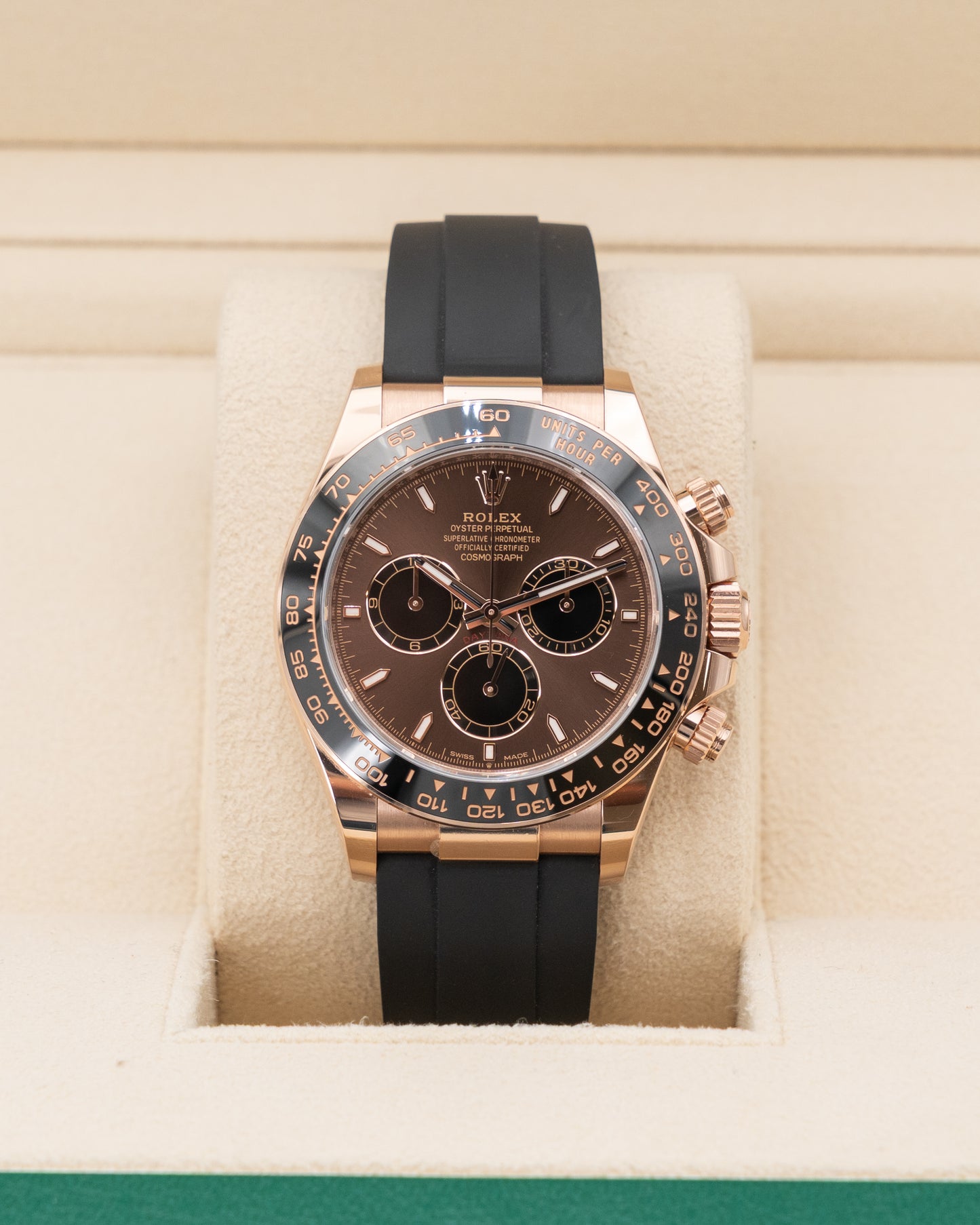 Rolex Daytona 40mm 126515LN Rose Gold Oysterflex 2025