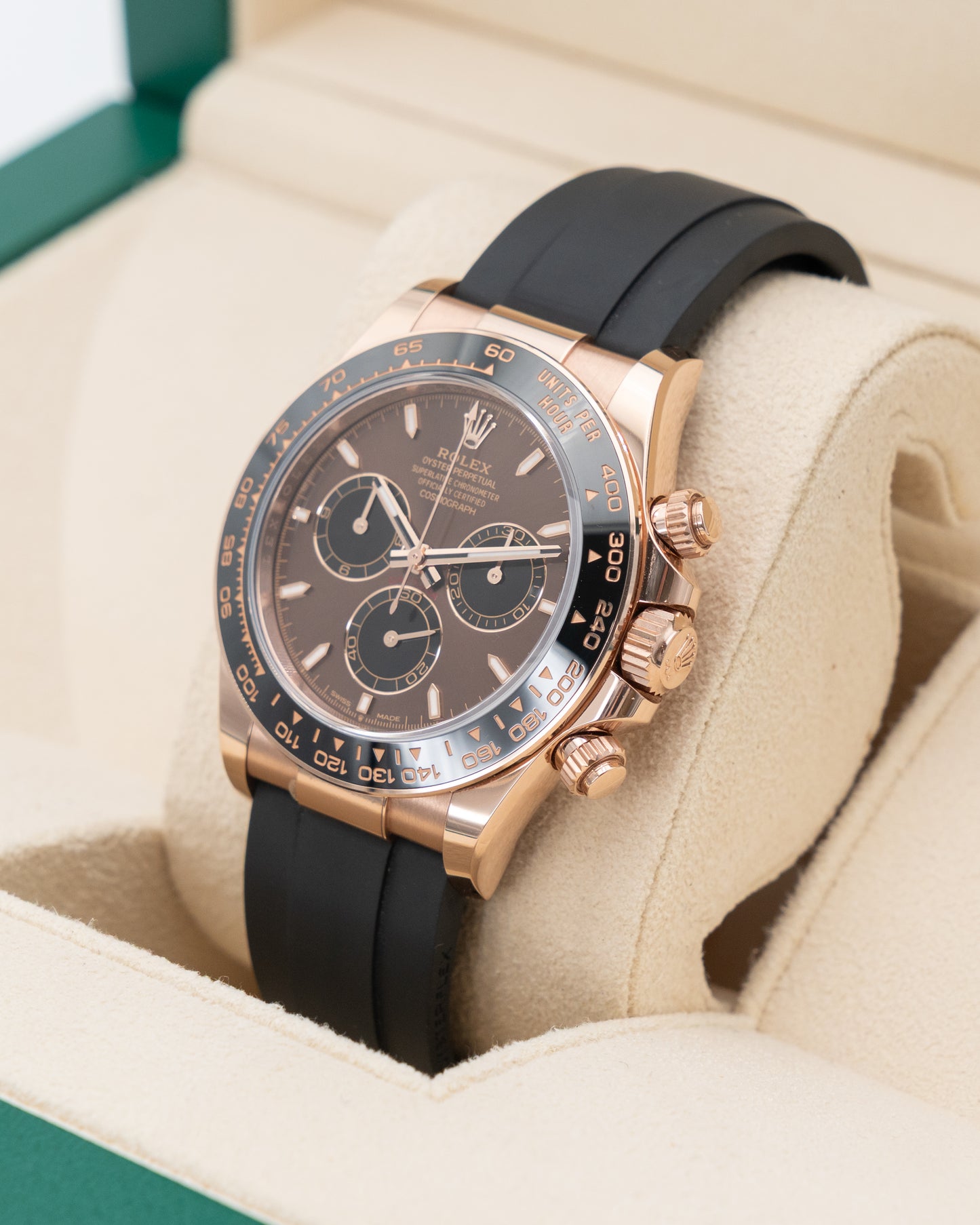 Rolex Daytona 40mm 126515LN Rose Gold Oysterflex 2025