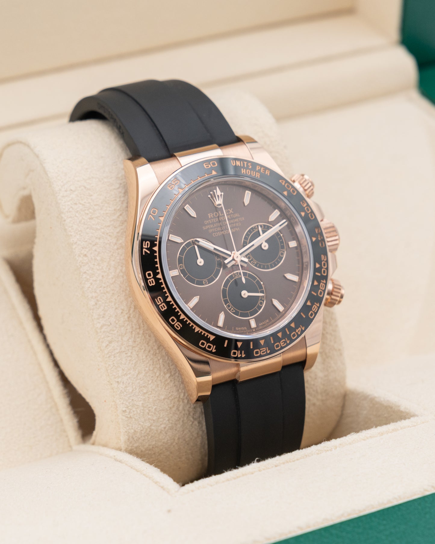 Rolex Daytona 40mm 126515LN Rose Gold Oysterflex 2025