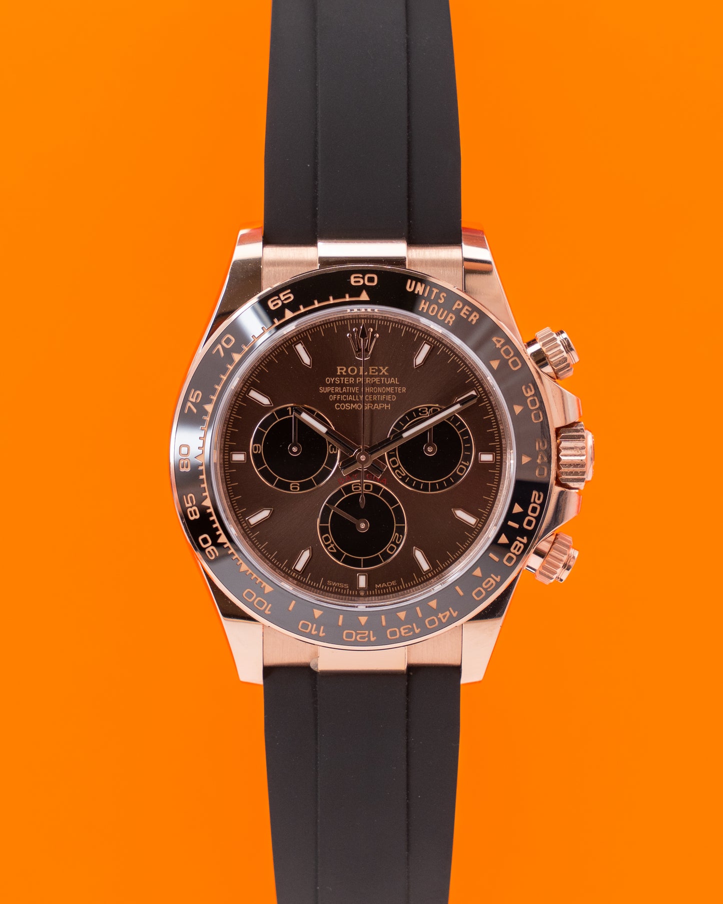 Rolex Daytona 40mm 126515LN Rose Gold Oysterflex 2025