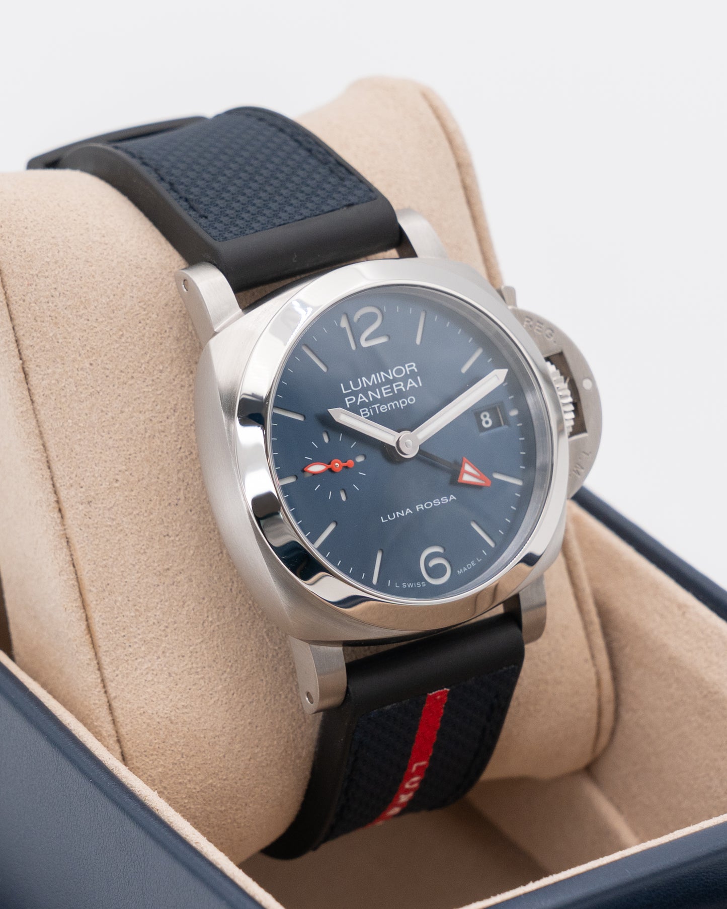 Panerai Luminor 40mm PAM01404 Quaranta BiTempo Luna Rossa Blue 2025