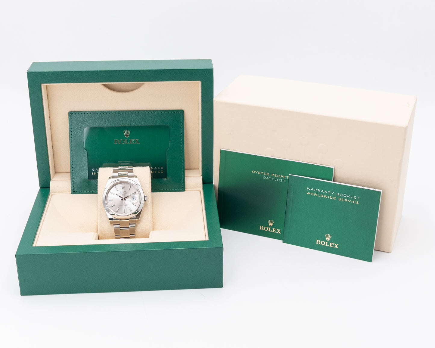 Rolex Datejust 41mm 126300 Silver Dial Oyster Smooth Bezel 2022
