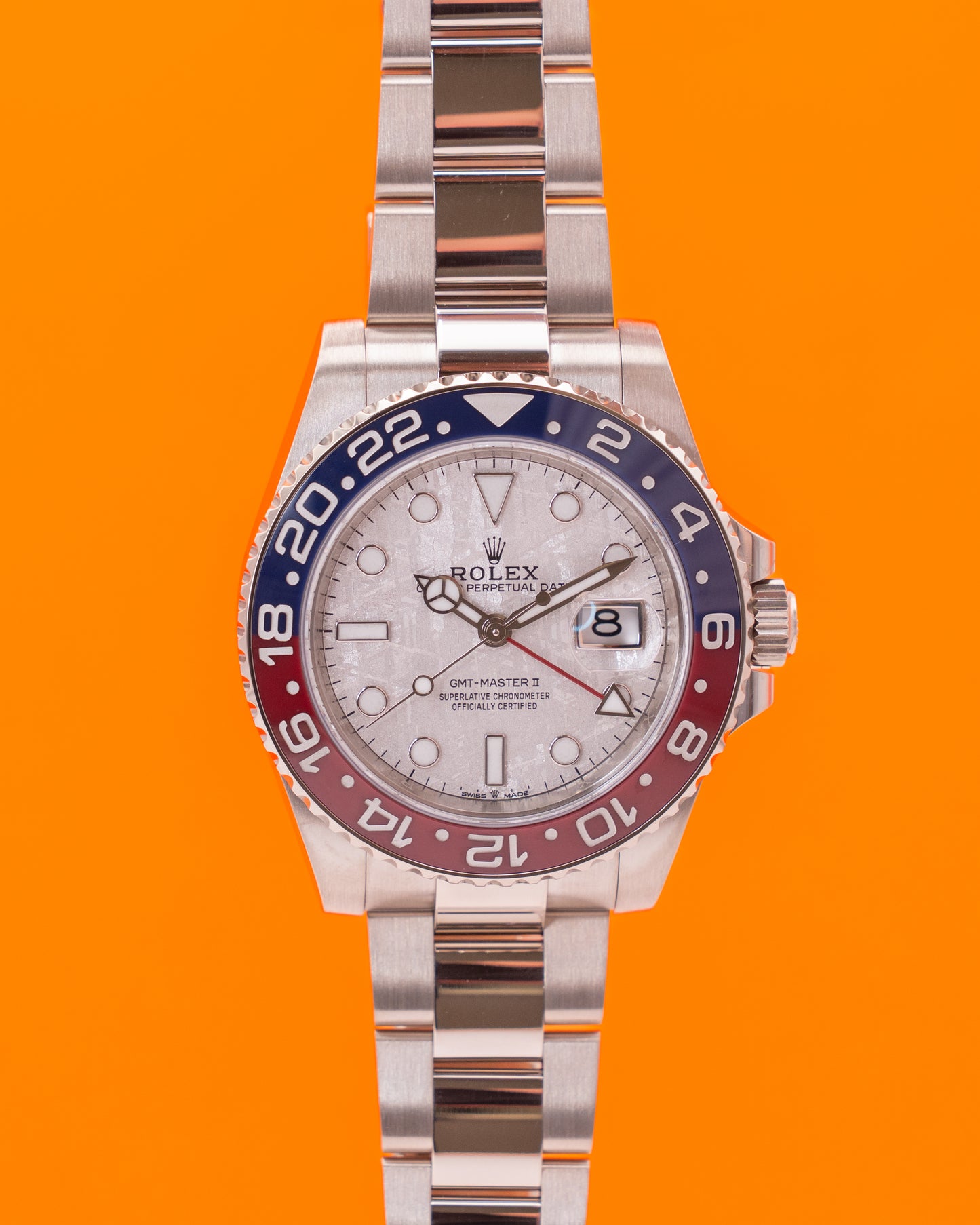 Rolex GMT Master II 40mm 126719BLRO Meteorite Pepsi White Gold 2023