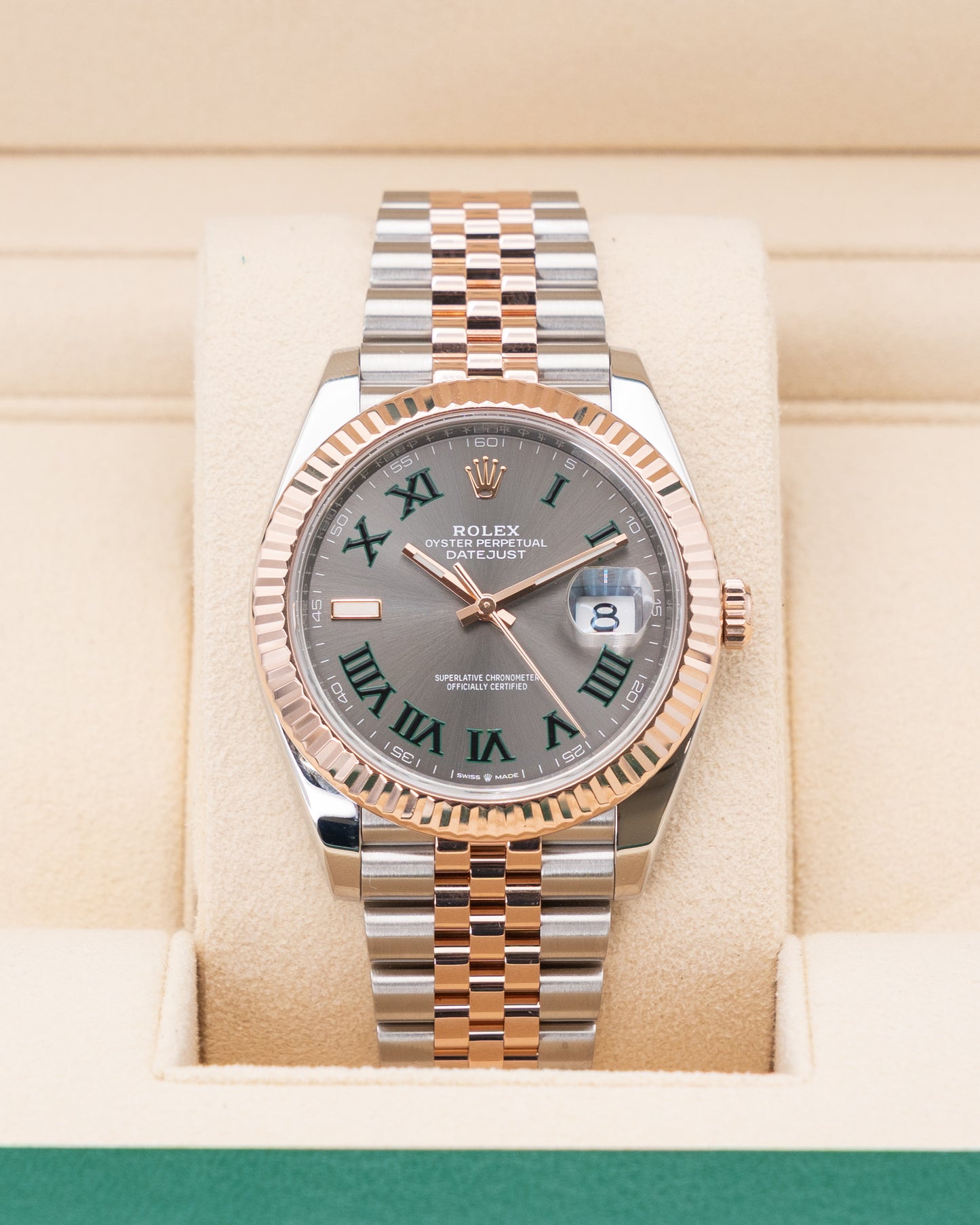 Rolex Datejust 41mm 126331 Two Tone Rose Gold Wimbledon 2023