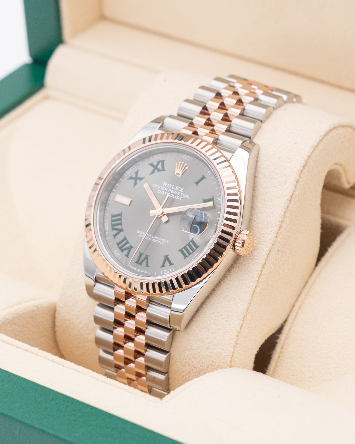 Rolex Datejust 41mm 126331 Two Tone Rose Gold Wimbledon 2023