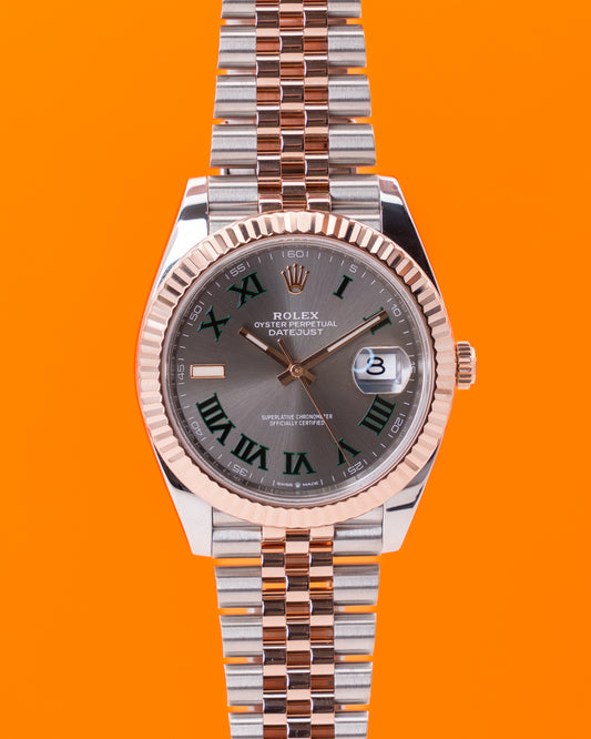 Rolex Datejust 41mm 126331 Two Tone Rose Gold Wimbledon 2023