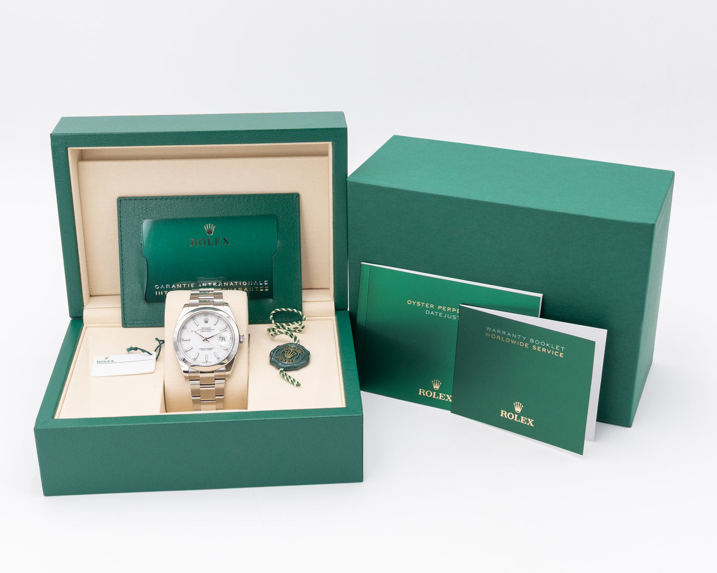 Rolex Datejust 41mm 126300 White Stick Dial Smooth Oyster 2025