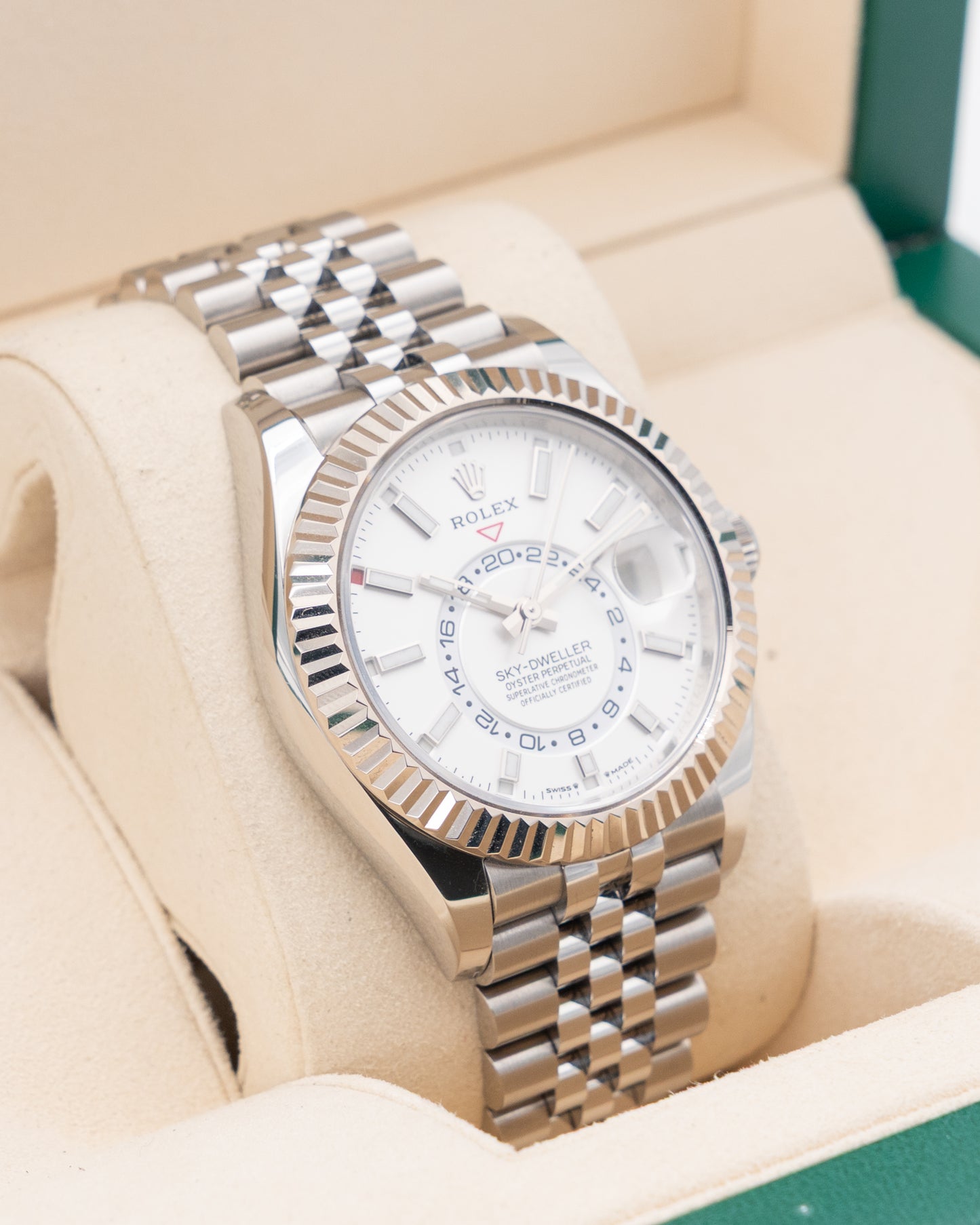Rolex Sky Dweller 42mm 336934 Whiter Dial on Jubilee 2023