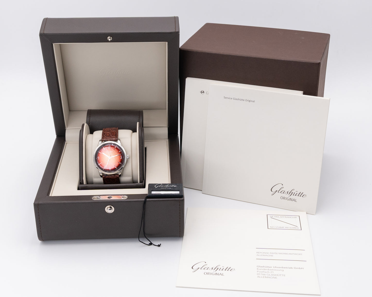 Glashutte Senator Sixties Annual Edition 39mm 1-39-52-13-02-04 Fiery Orange Dial 2020