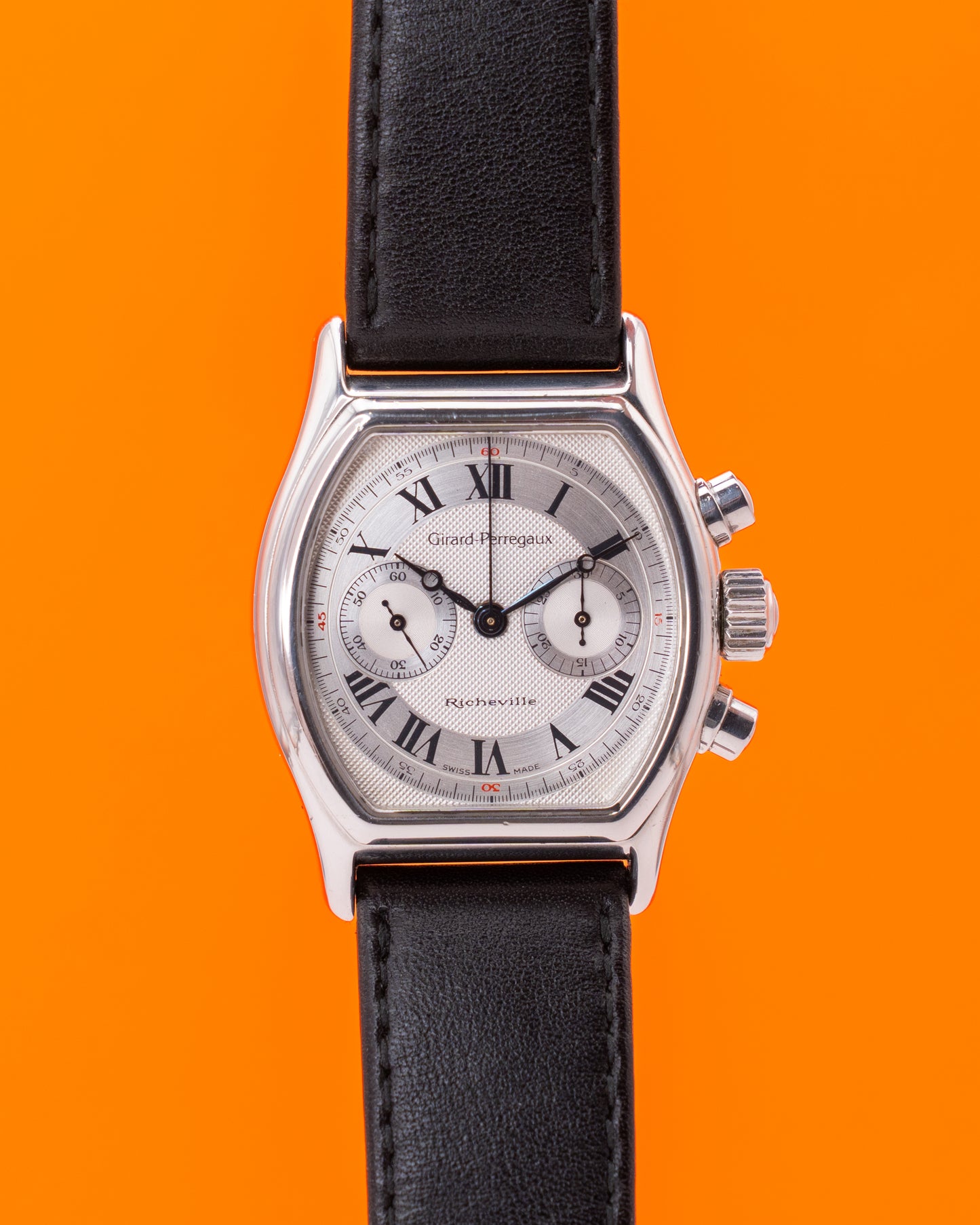Girard Perregaux Richeville 2710 Stainless Steel White Dial Chronograph