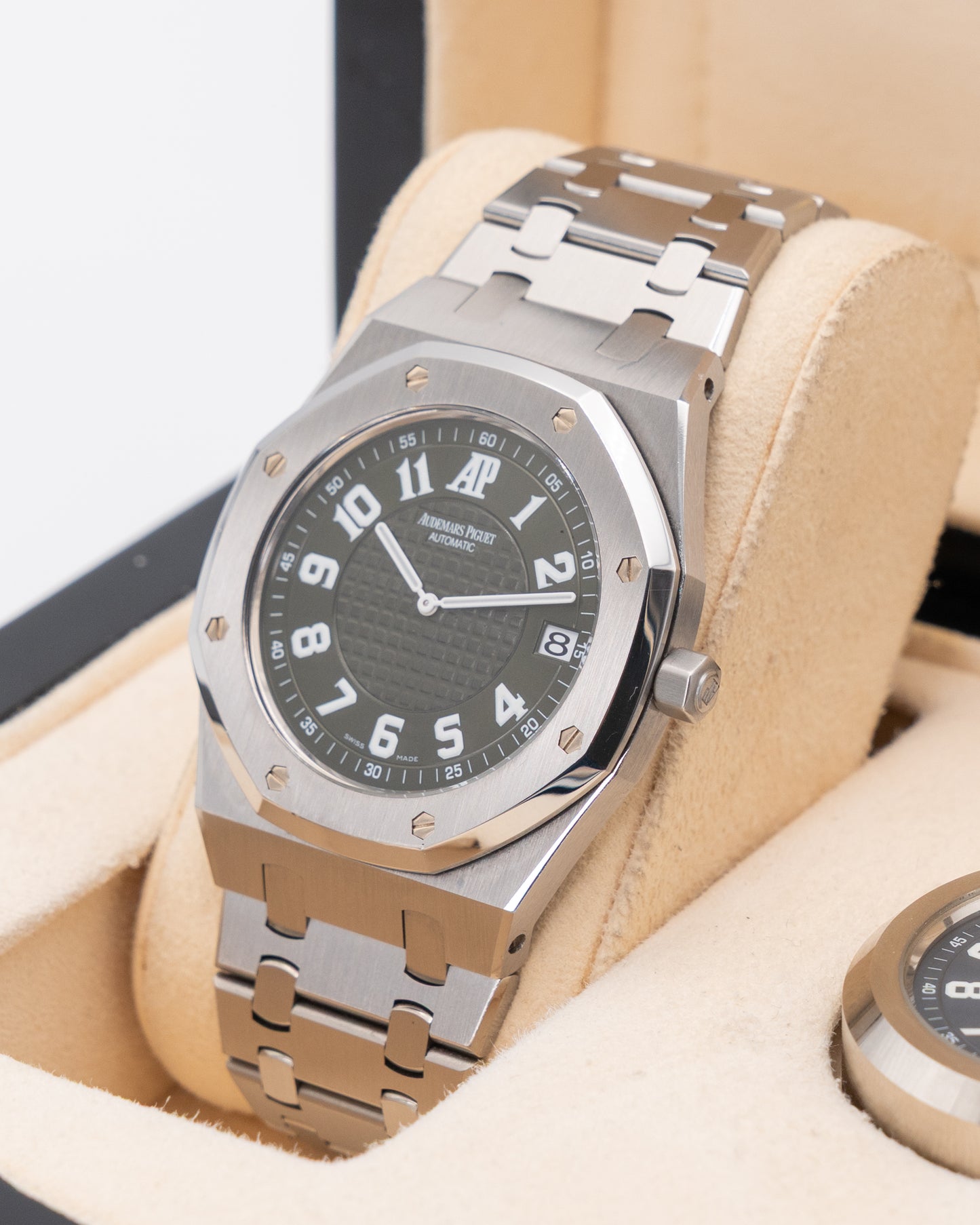 RARE Audemars Piguet Royal Oak Jumbo 39mm 15128ST Italy Green Dial & Blue Dial Collector set