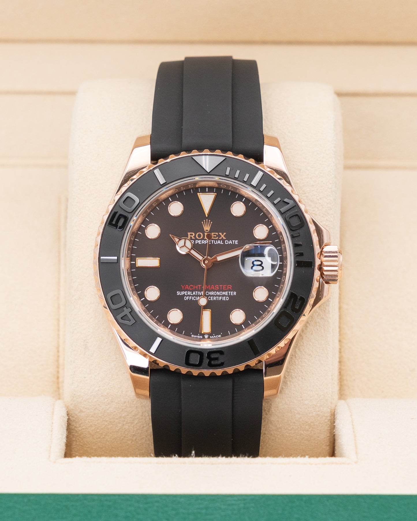 Rolex Yachtmaster 40mm 126655 Rose Gold OysterFlex 2021