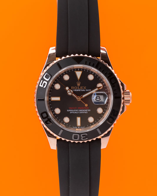 Rolex Yachtmaster 40mm 126655 Rose Gold OysterFlex 2021