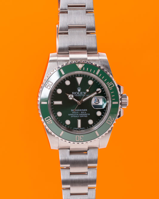 Rolex Submariner Date 40mm 116610LV Hulk Green Dial 2015