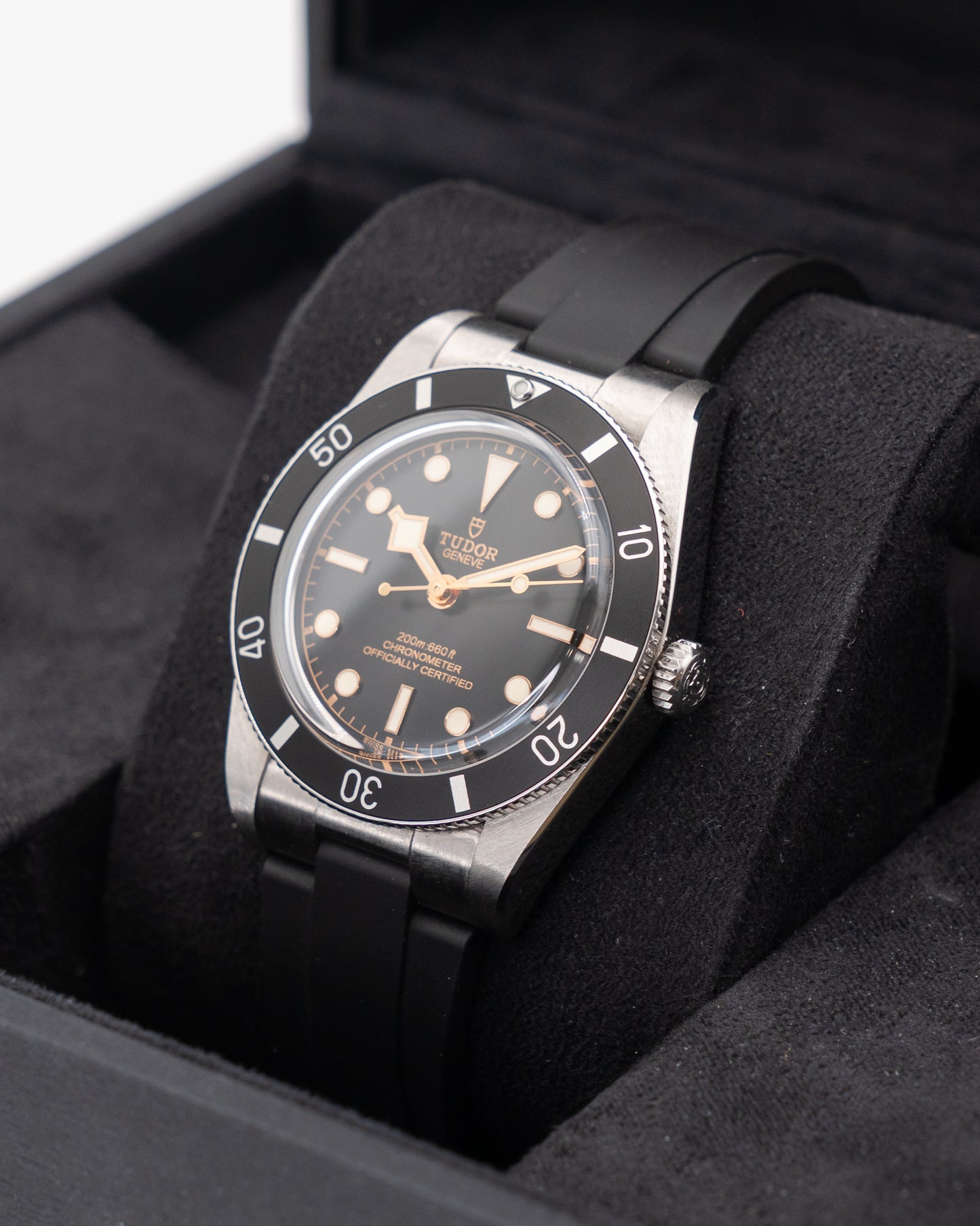 Tudor Black Bay 54 37mm 79000N Black on Rubber Strap 2023