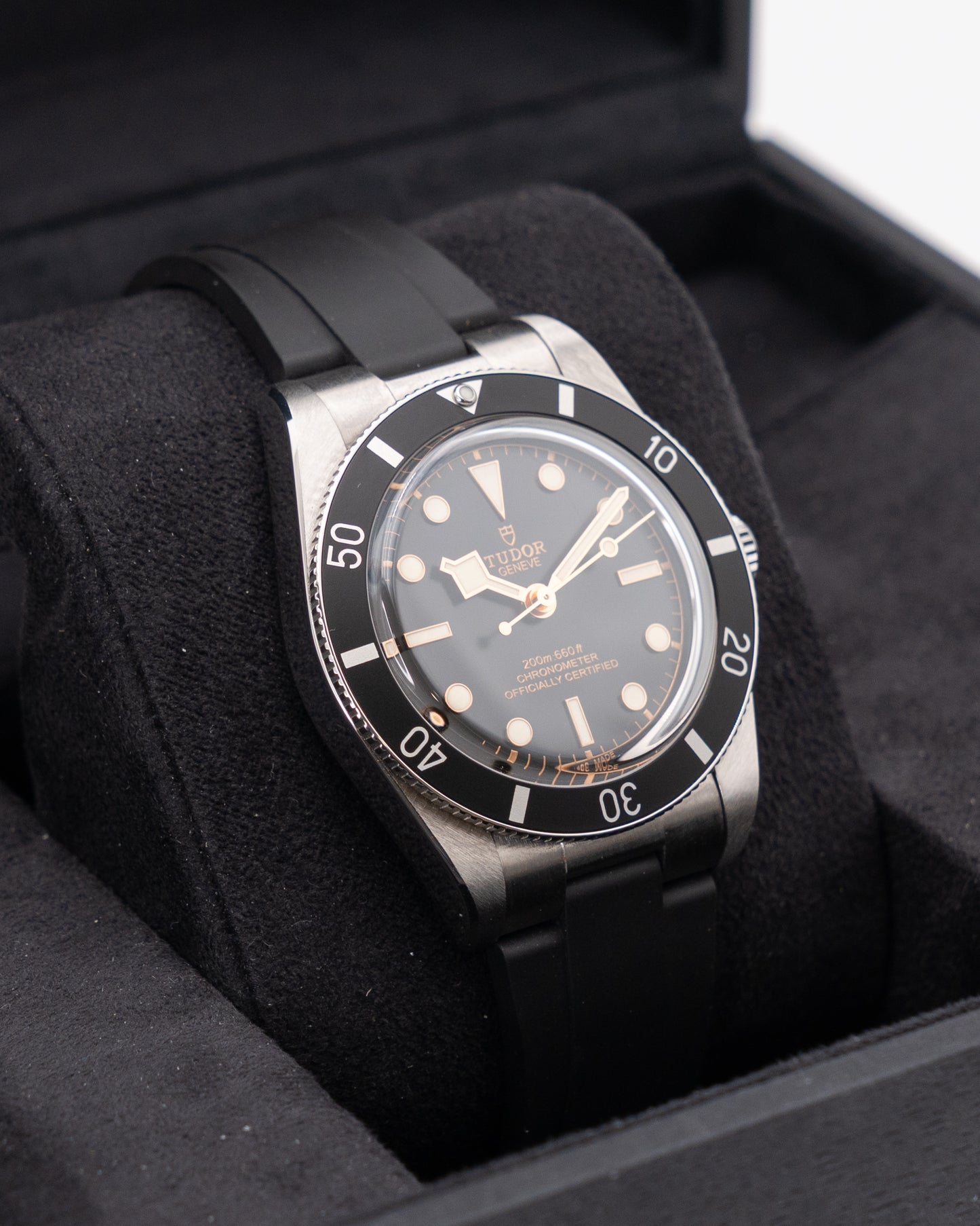 Tudor Black Bay 54 37mm 79000N Black on Rubber Strap 2023