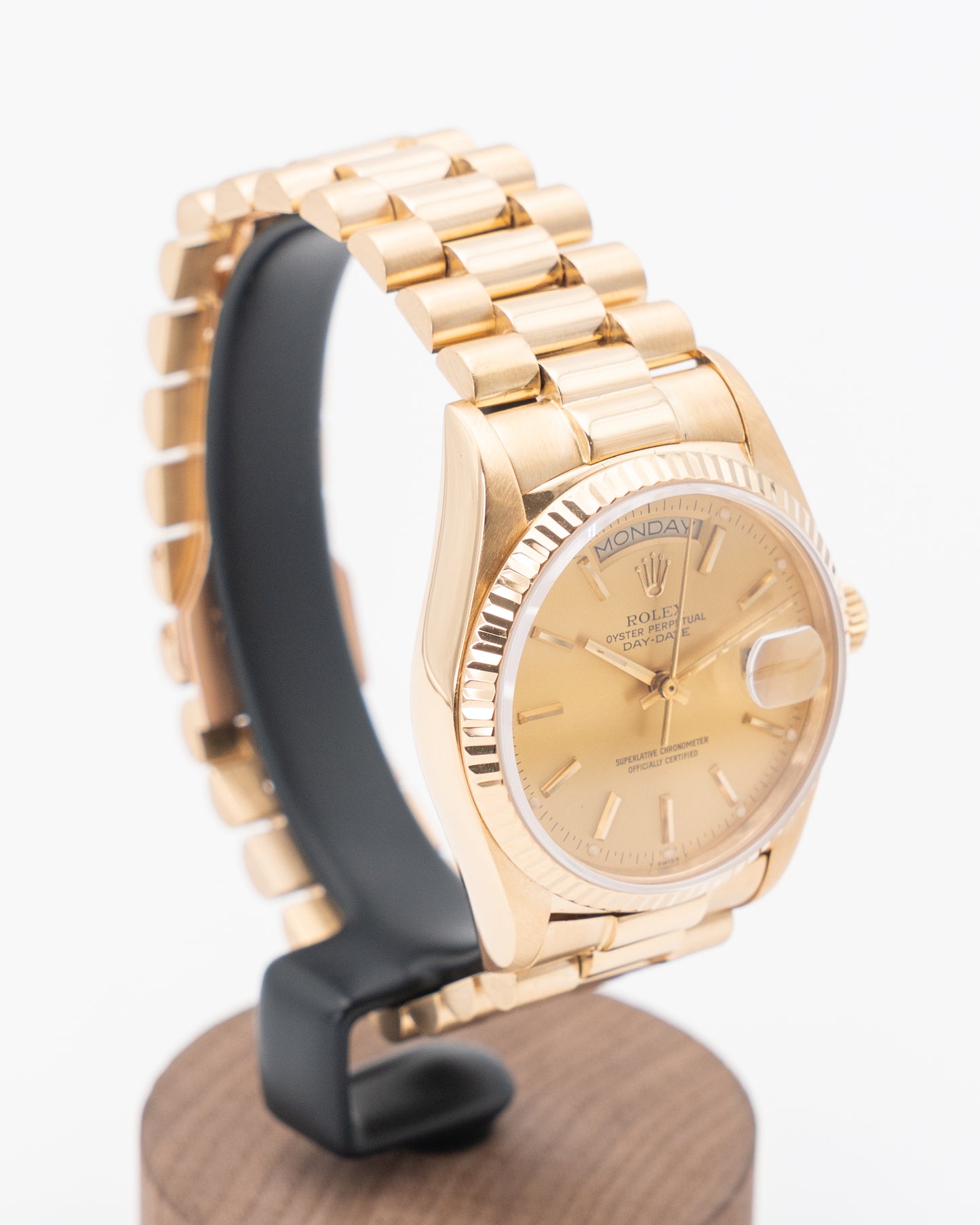 Rolex DayDate 36mm 18038 Yellow Gold Champagne Dial