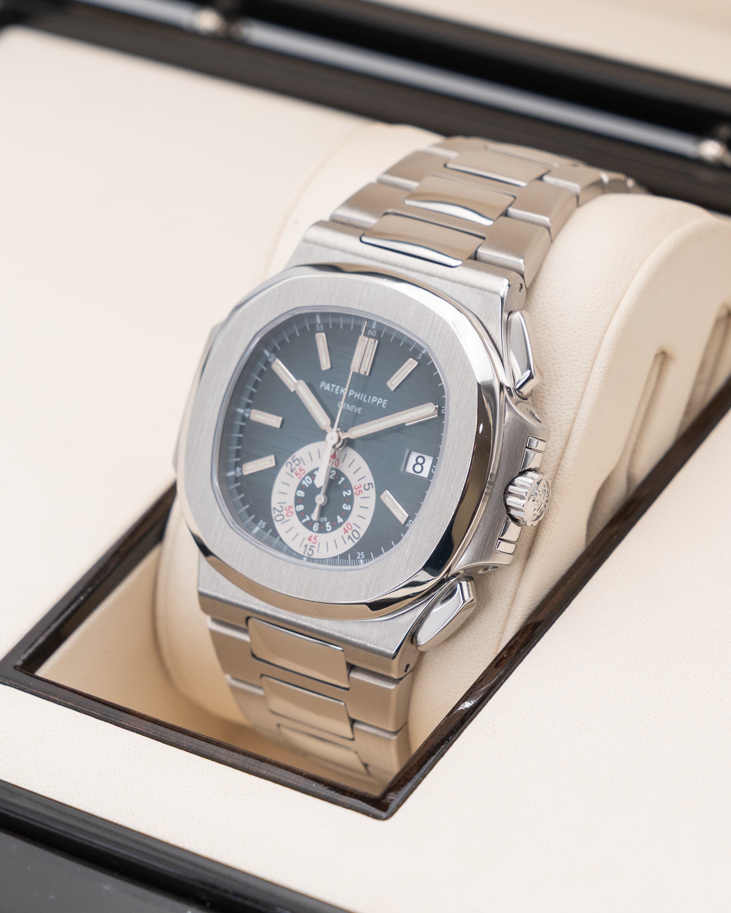 Patek Philippe Nautilus 40.5mm 5980/1A-001 Blue Dial Chronograph 2008