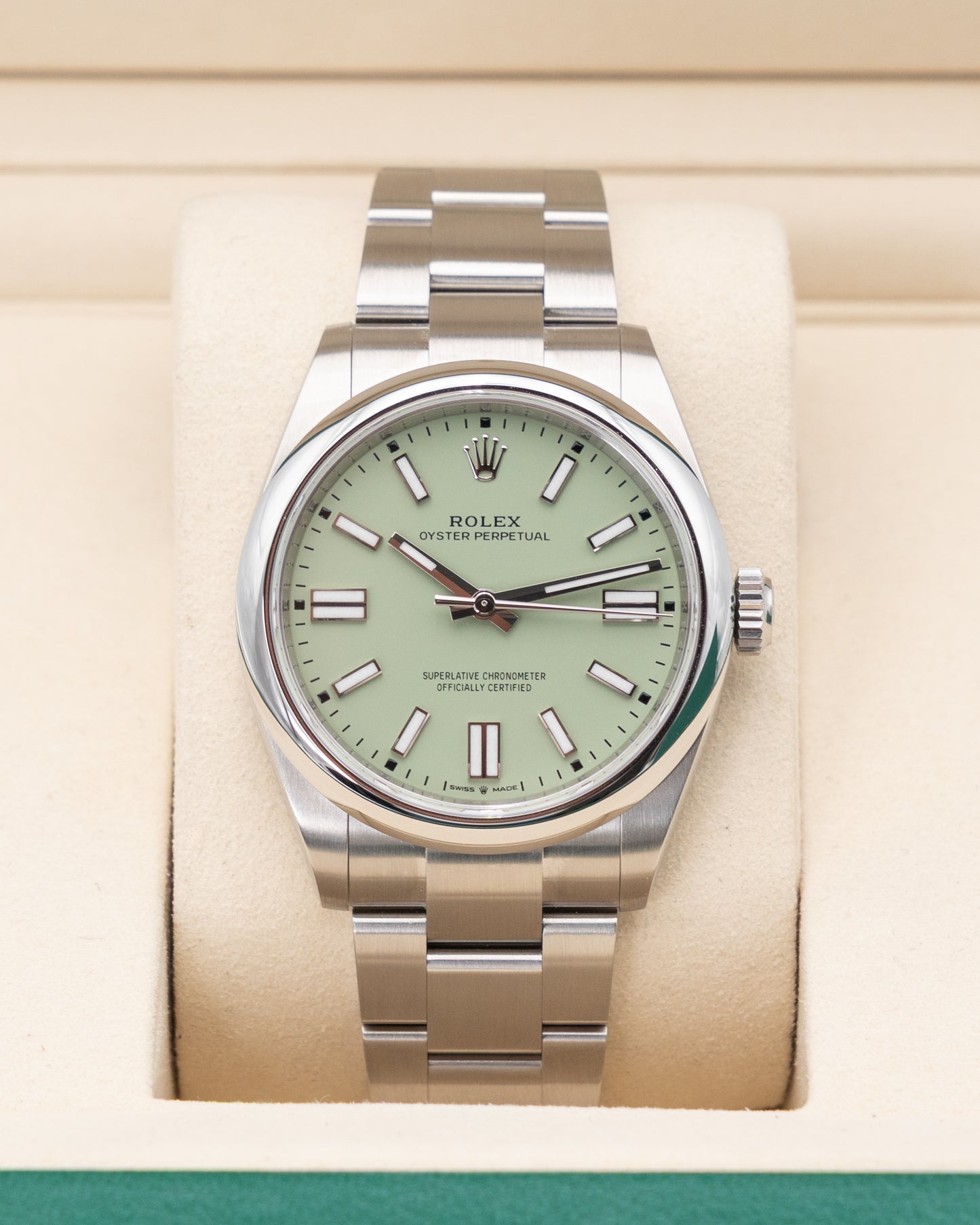 UNWORN Rolex Oyster Perpetual 41mm 134300 Pistachio Dial 2025
