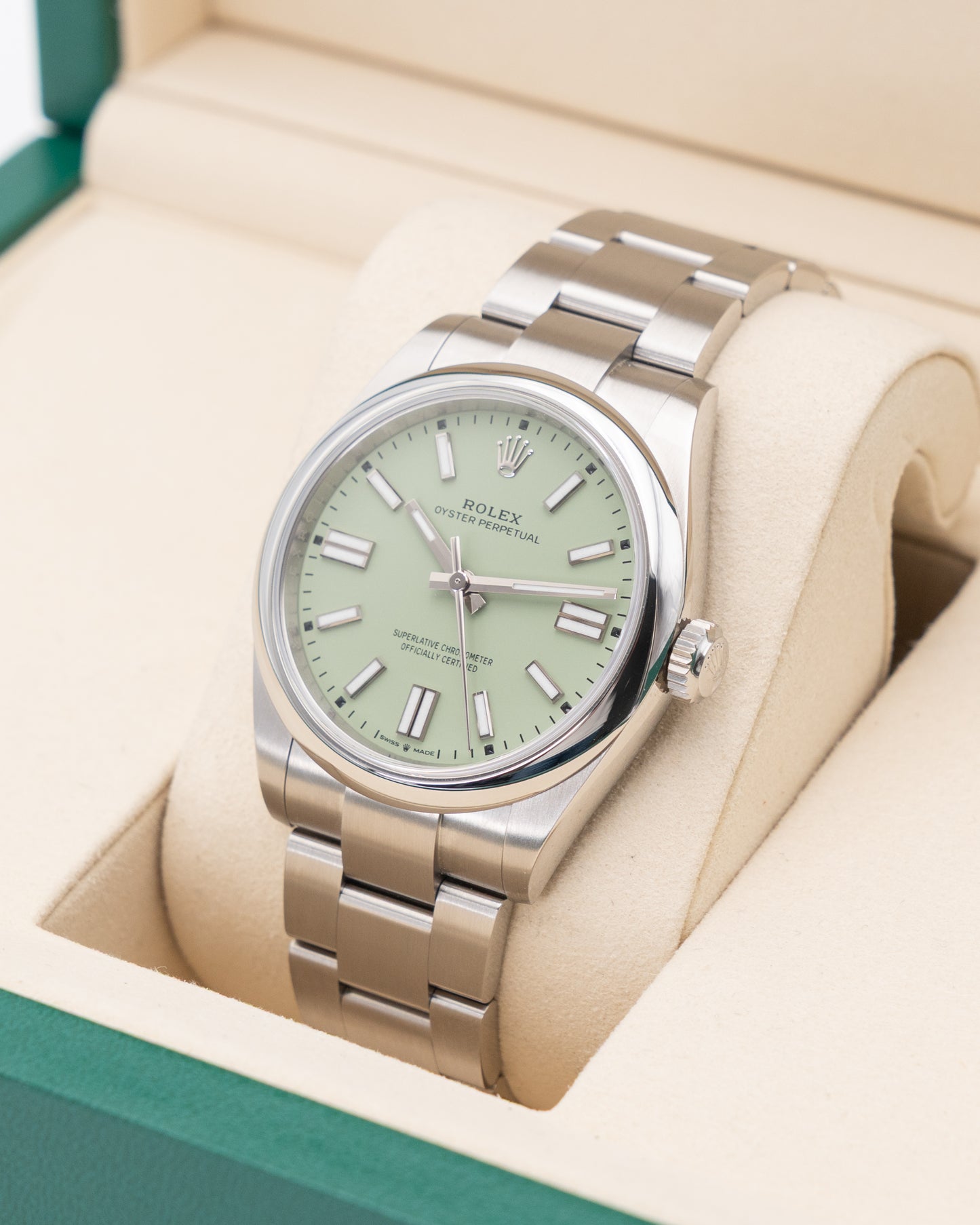 UNWORN Rolex Oyster Perpetual 41mm 134300 Pistachio Dial 2025