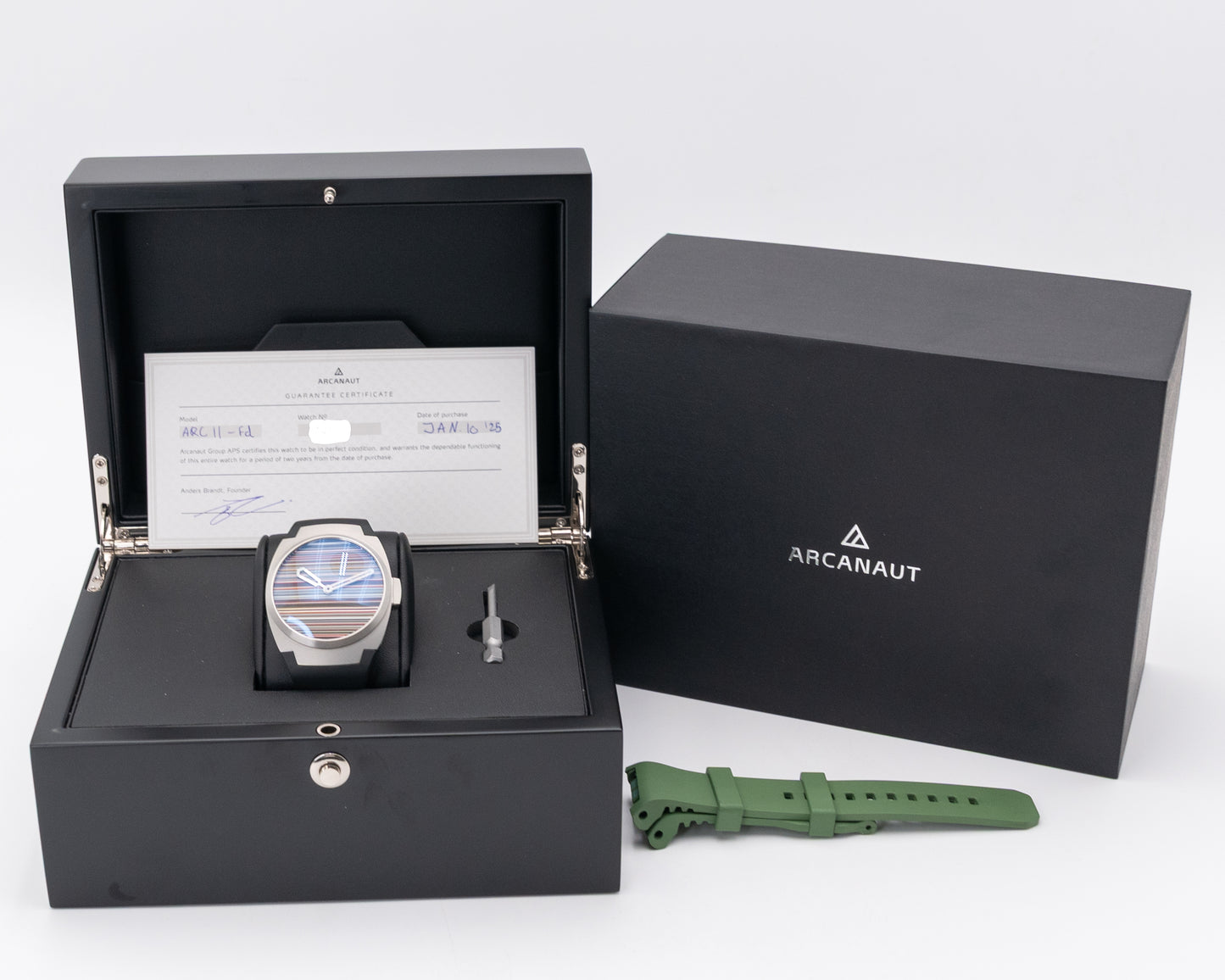 Arcanaut Arc II Fordite Linear Dial 41mm 2025