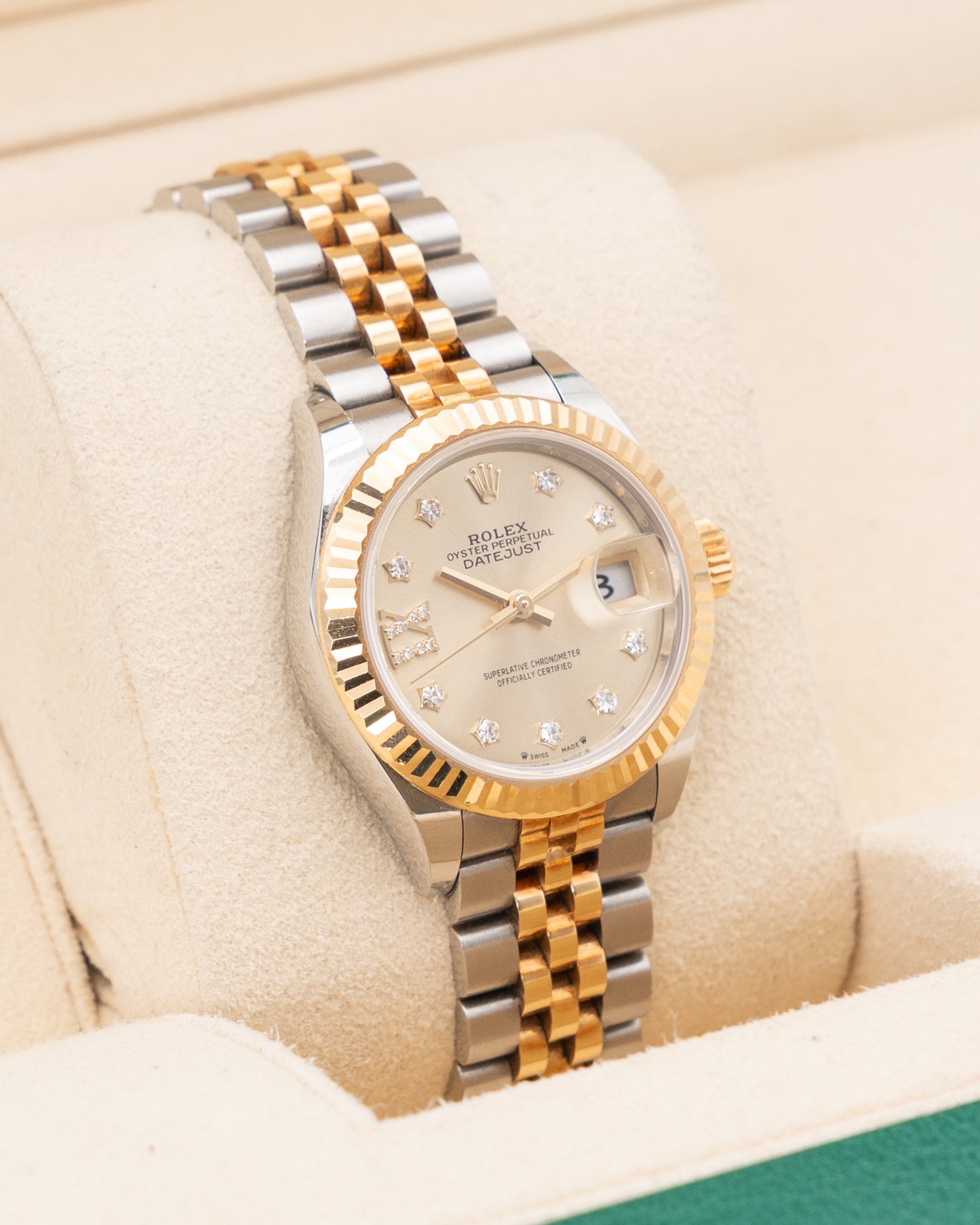 Rolex Datejust 28mm 279173 Two Tone Champagne Star Diamond Dial 2021
