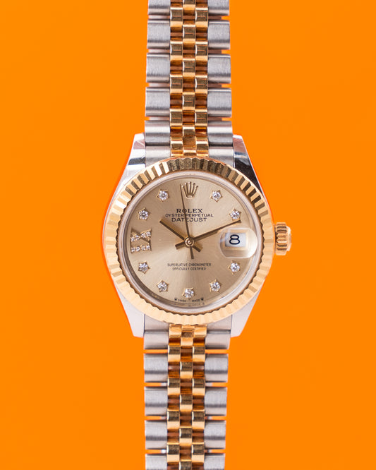 Rolex Datejust 28mm 279173 Two Tone Champagne Star Diamond Dial 2021