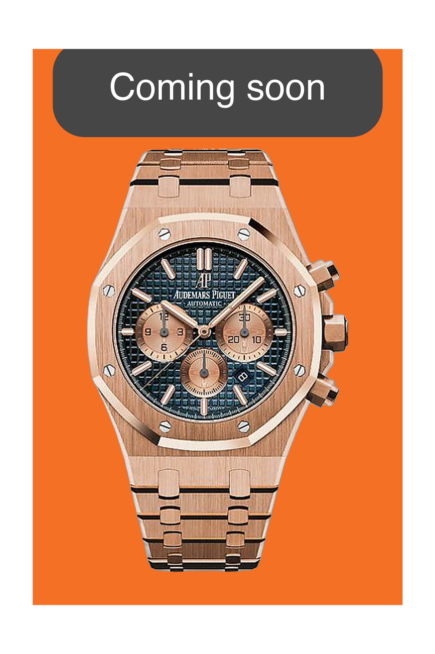 COMING SOON - Audemars Piguet Royal Oak Chronograph 41MM Pink Gold / Blue dial