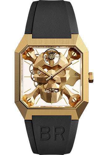 Bell & Ross BR 01 Cyber Skull Bronze - Rubber Strap
