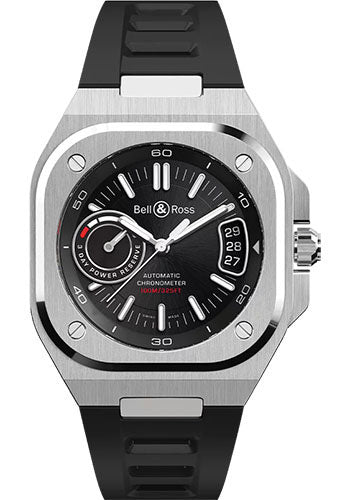 Bell & Ross BR-X5 Black Steel - Rubber Strap