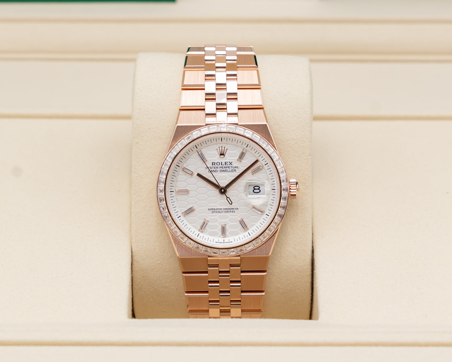 Rolex Land-Dweller 127285tbr 36mm Rose Gold Diamonds 2026