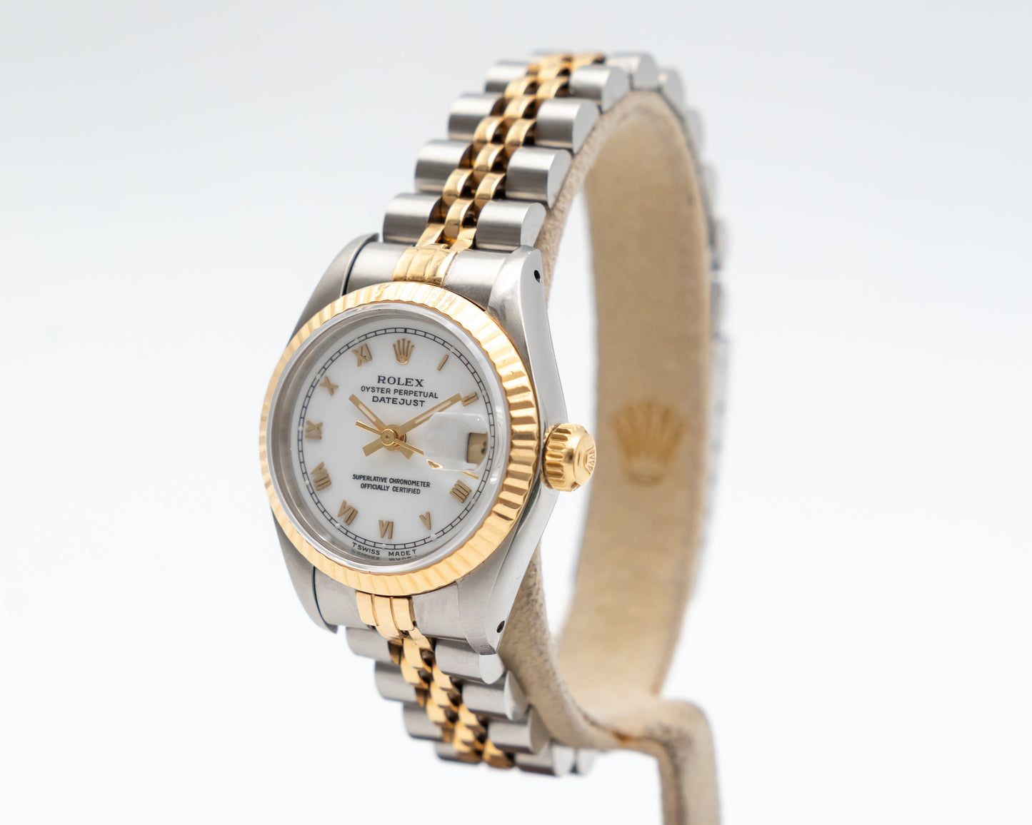Rolex Datejust 69173 26mm White Roman Dial 1987