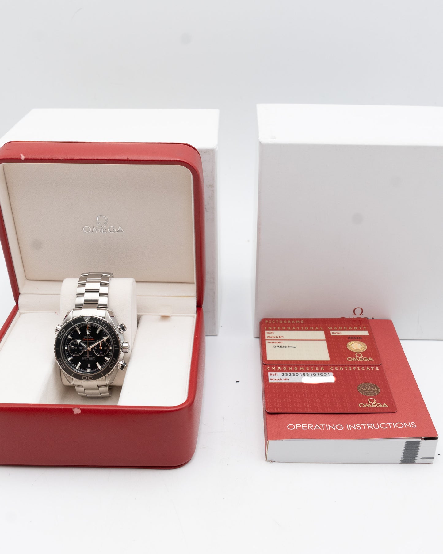 UNWORN Omega Seamaster Planet Ocean 600M 45.5mm 232.30.46.51.01.001 Chronograph Black