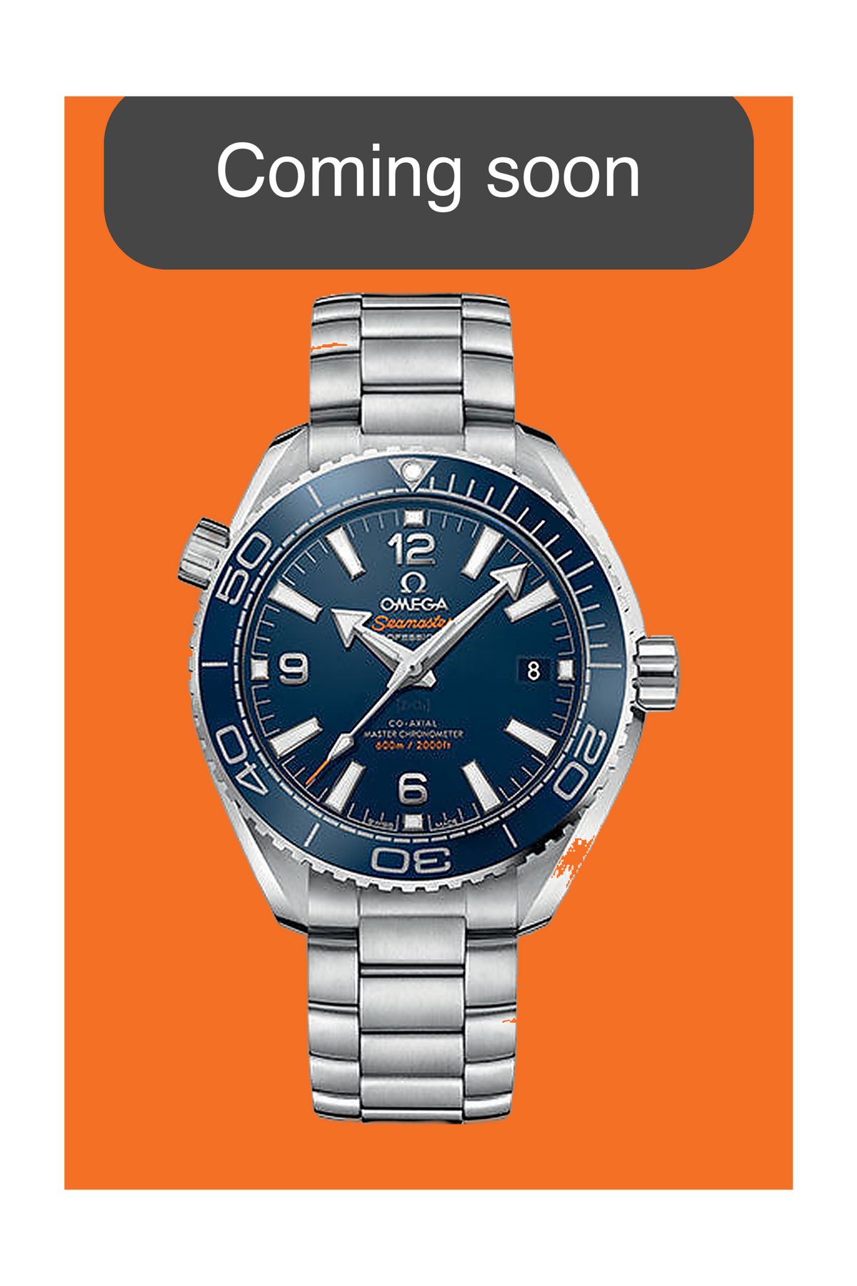 Omega Seamaster Planet Ocean 600M 43.5mm 215.33.44.21.03.001 Blue Dial Bracelet Open Date