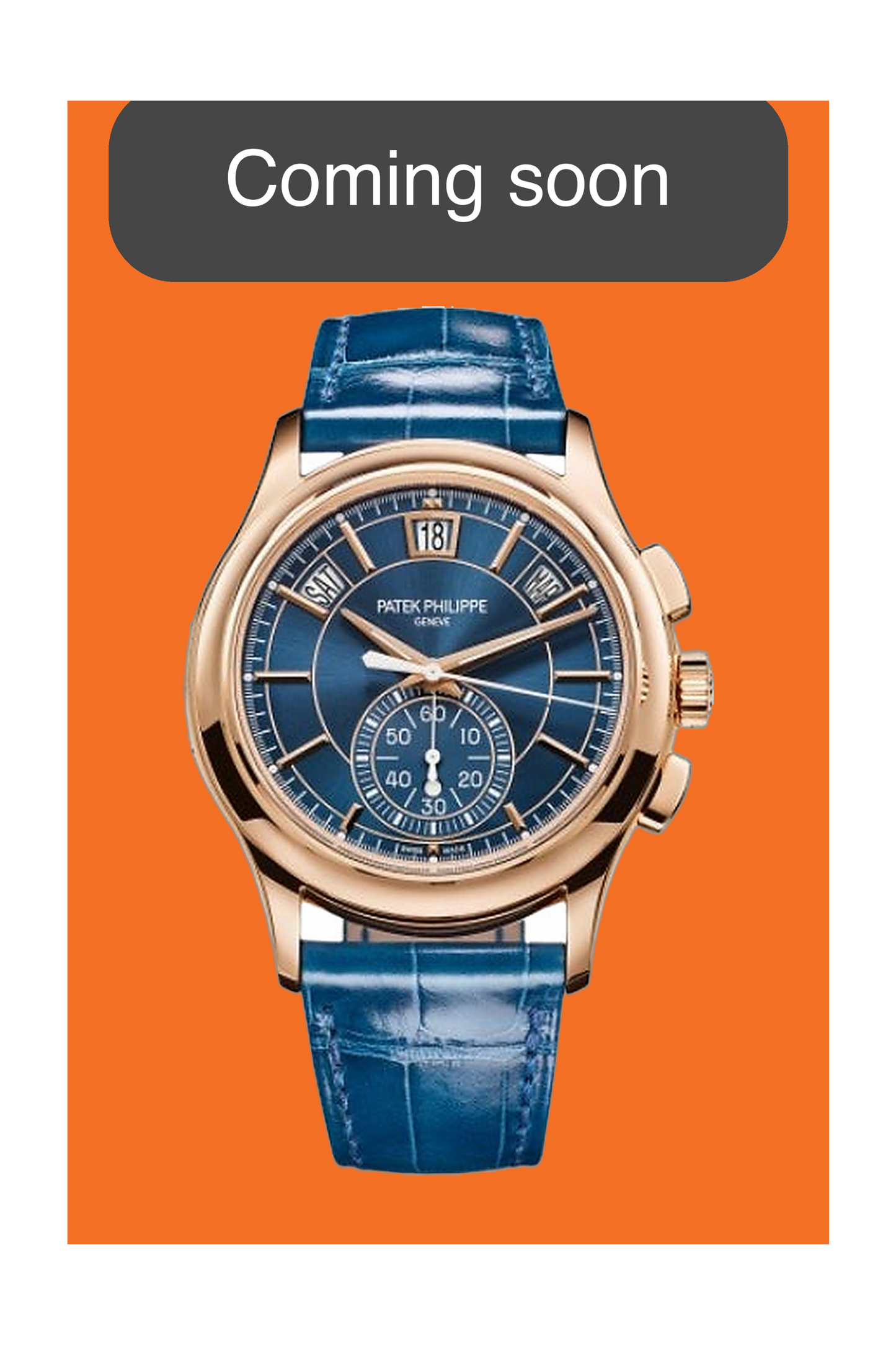 Patek Philippe Annual Calendar Chronograph 42mm 5905R-010 Rose Gold Blue