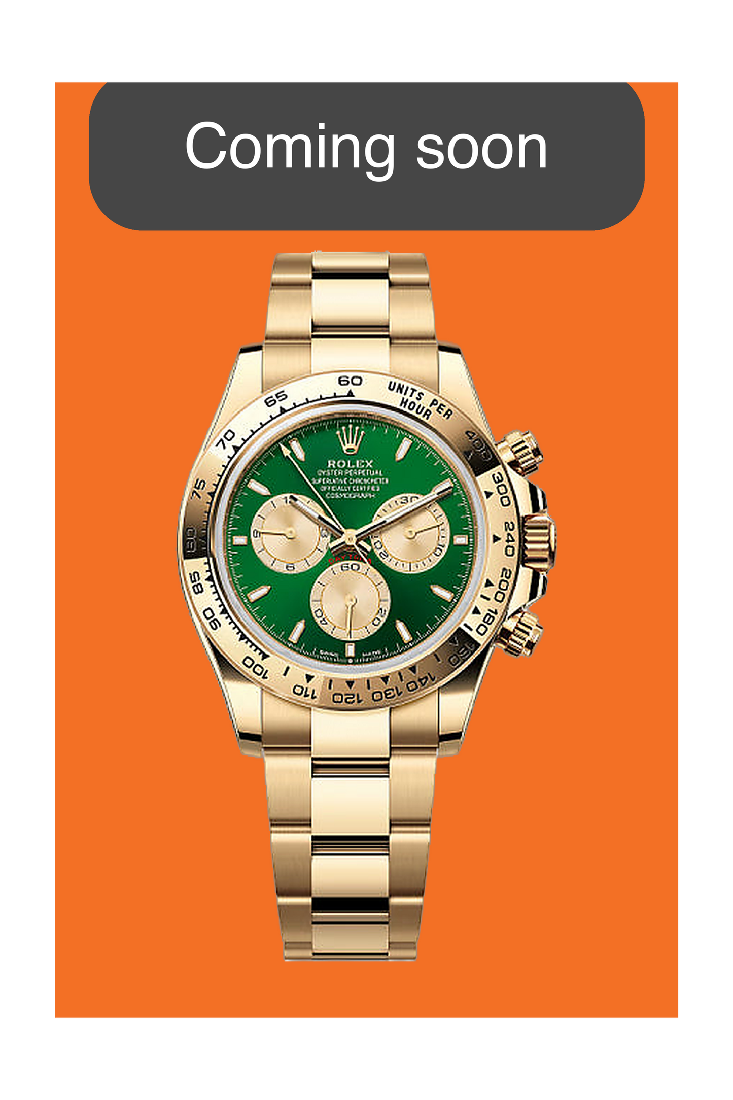 Rolex Cosmograph Daytona 126508 Yellow Gold Green Dial John Mayer 2025 (126508-0002)