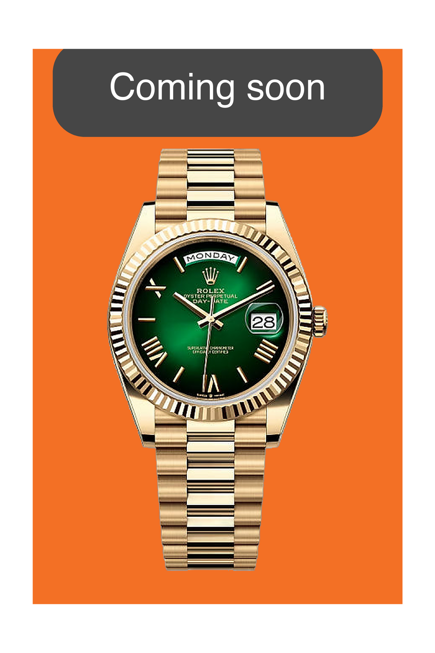 COMING SOON - Rolex Day-Date 40mm 2025 228238 Presidential Green Ombre Dial