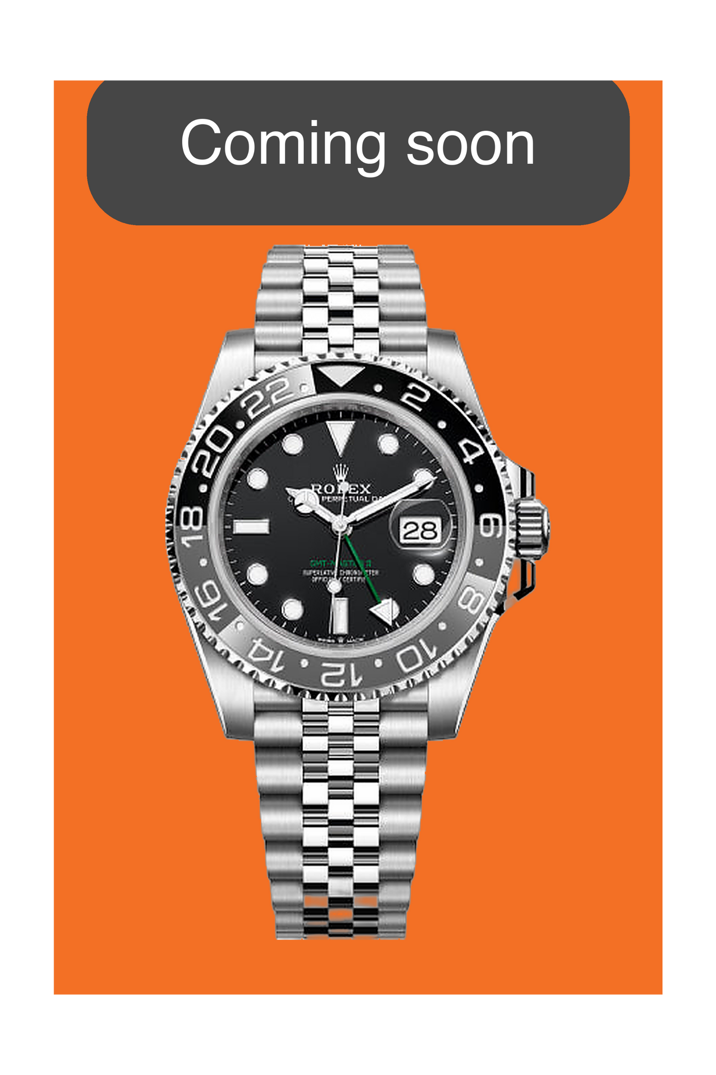 COMING SOON - Rolex GMT Master II 40mm 126710GRNR Bruce Wayne Jubilee (126710GRNR-0003)