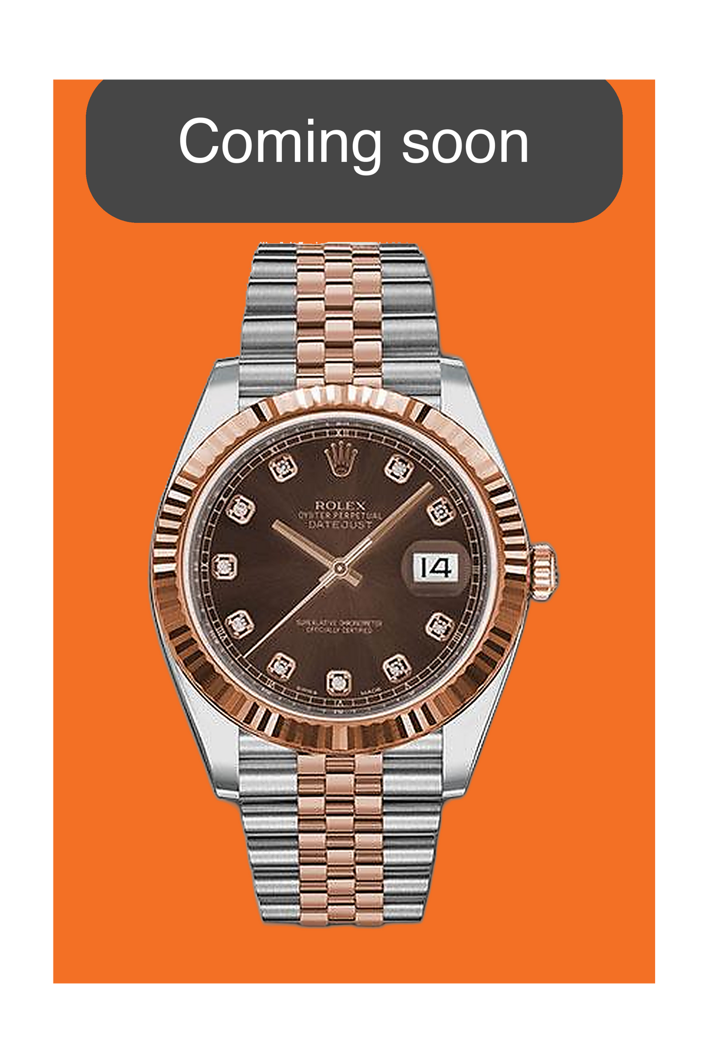 COMING SOON - 2026 Rolex Datejust 41mm 126331 Two Tone Rose Gold Fluted Jubilee Chocolate Diamond Dial