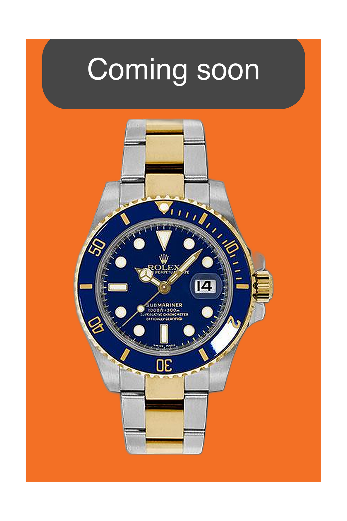 Rolex Submariner Date 40mm 116613lb "Bluesy" 2015